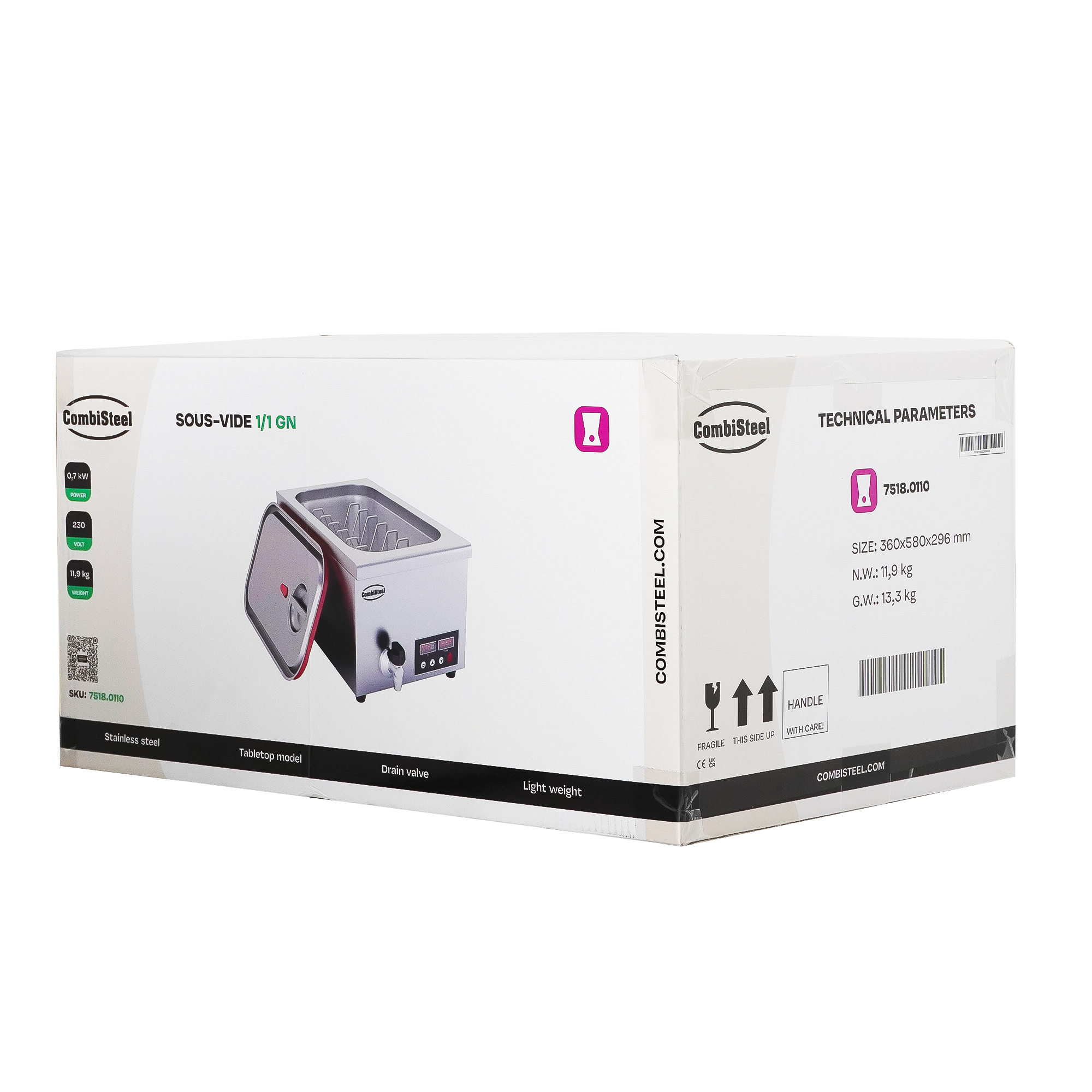 Sous-vide seade, GN 1/1