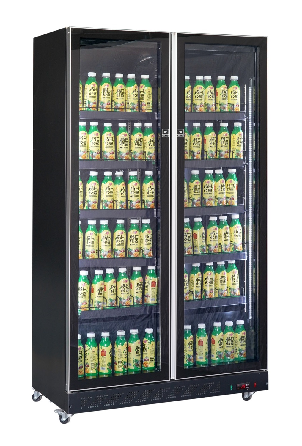 Must külmik, 2 klaasust