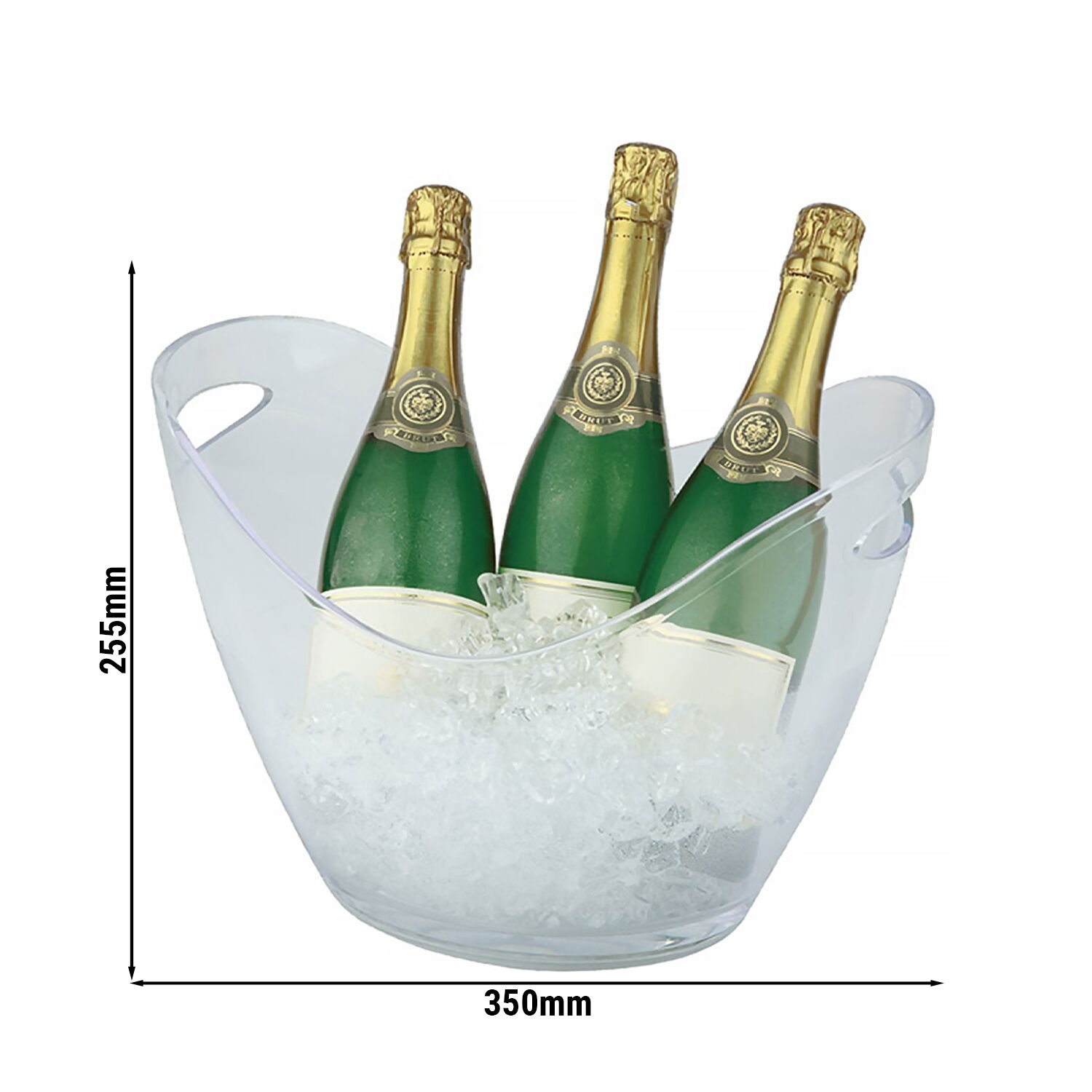 Läbipaistev šampanjaämber 6 L
