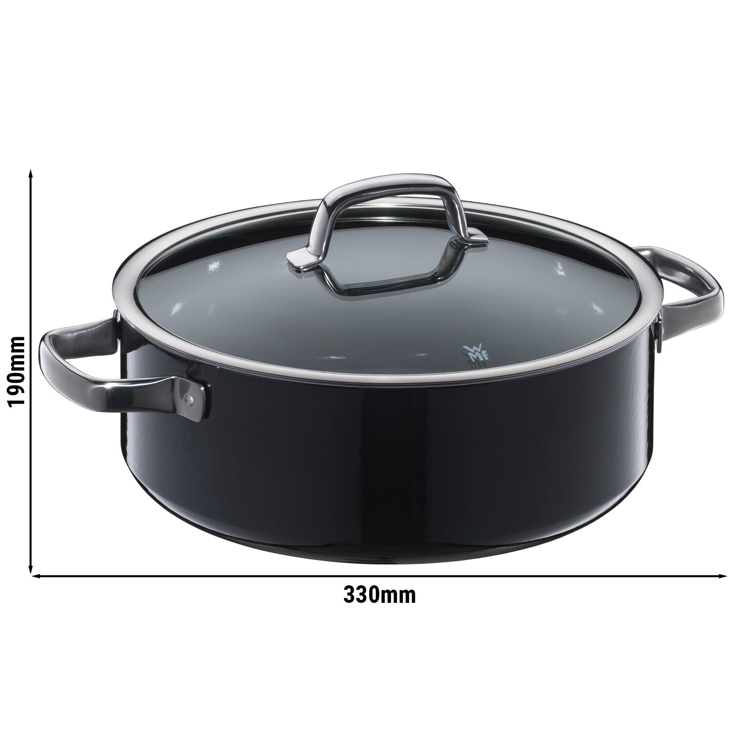 WMF Fusiontec Mineral hautamispott Ø280 mm, must