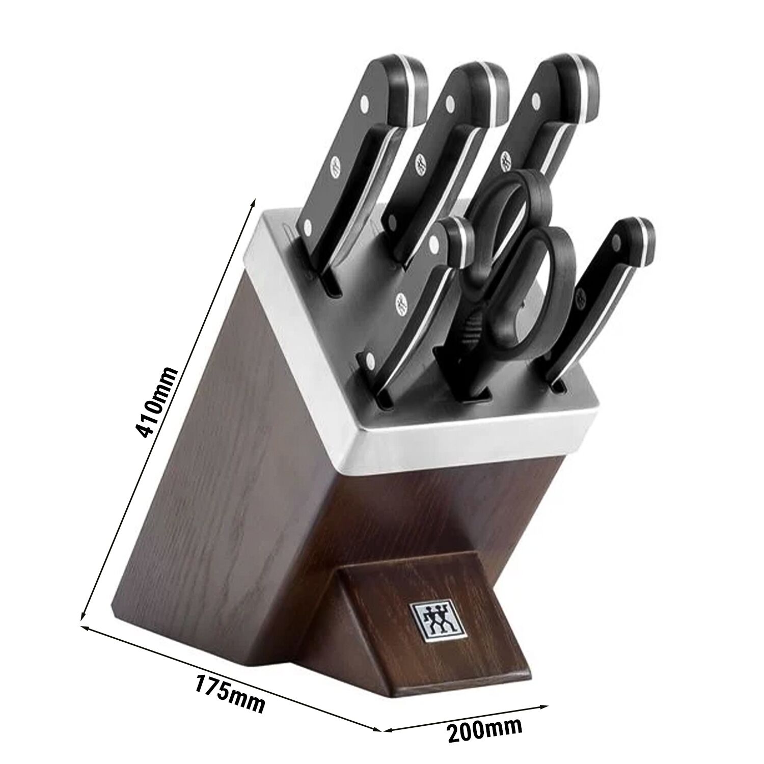 ZWILLING Gourmet SharpBlock noakomplekt, pruun, 7-osaline