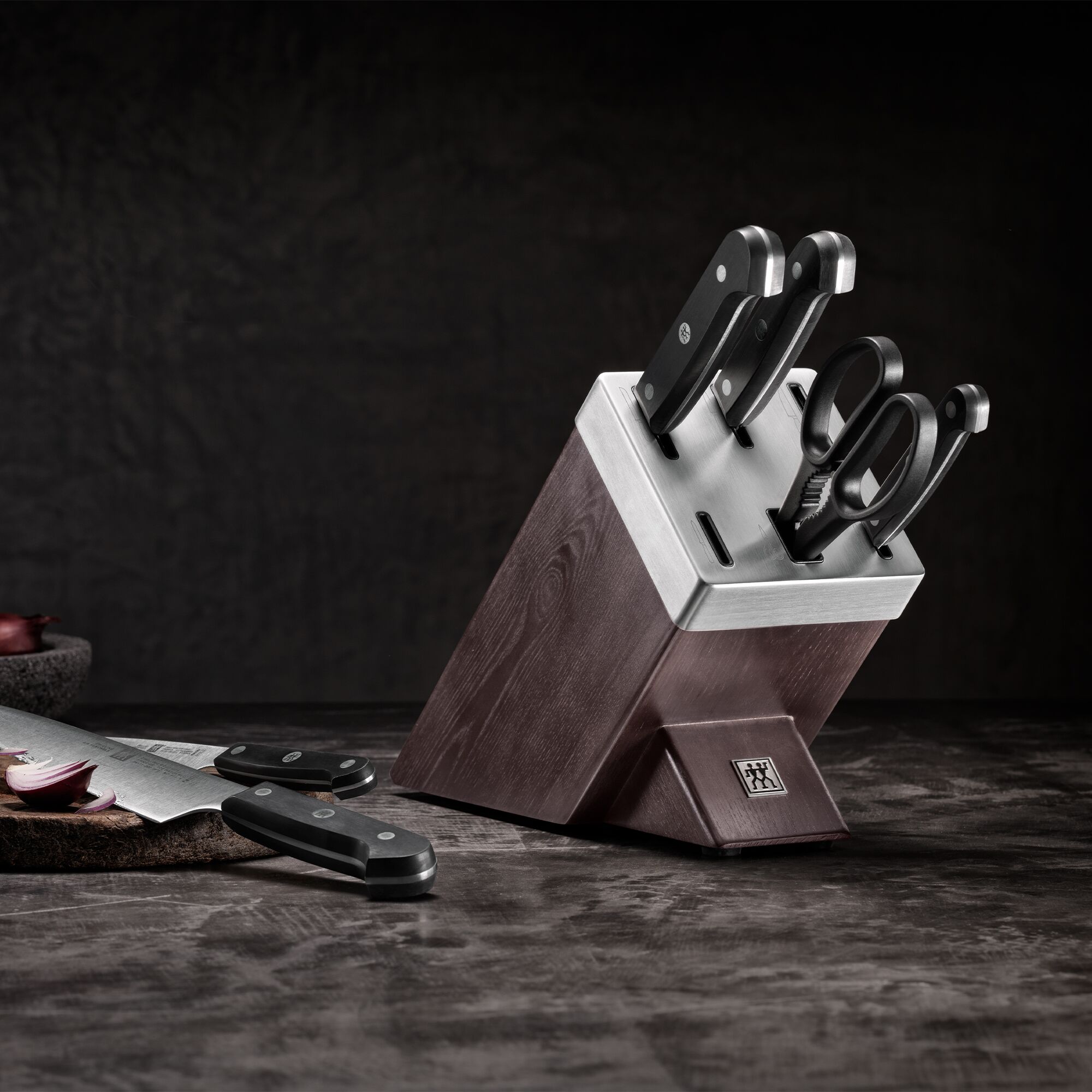 ZWILLING Gourmet SharpBlock noakomplekt, pruun, 7-osaline