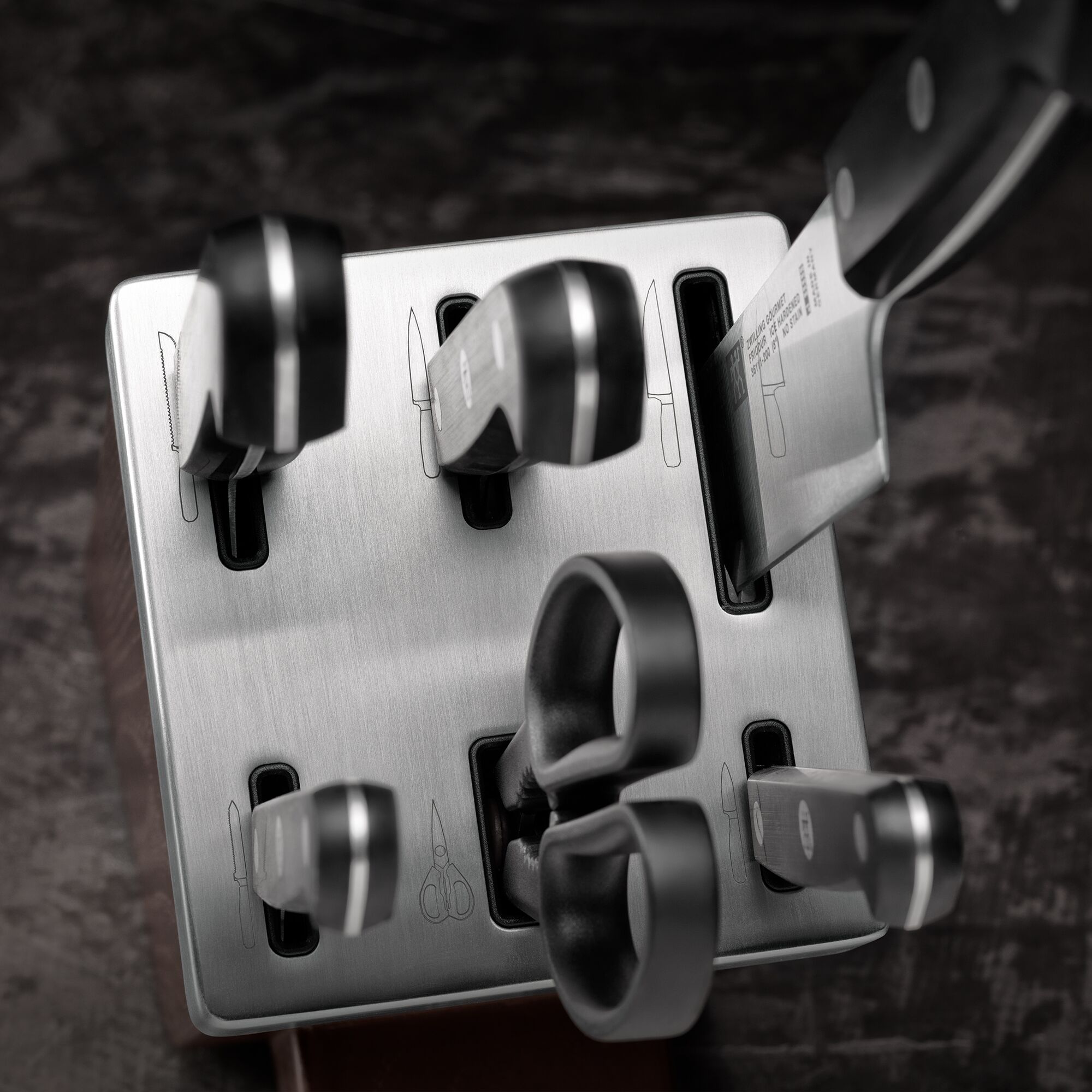 ZWILLING Gourmet SharpBlock noakomplekt, pruun, 7-osaline