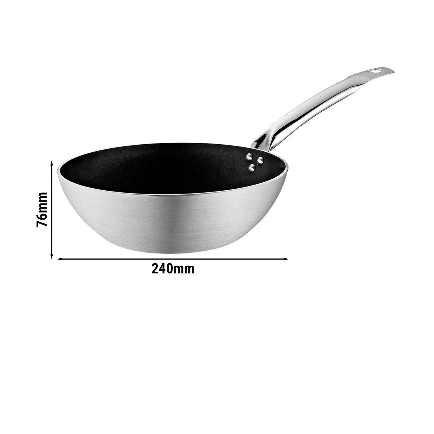Alumiiniumist wokpann Ø240 mm