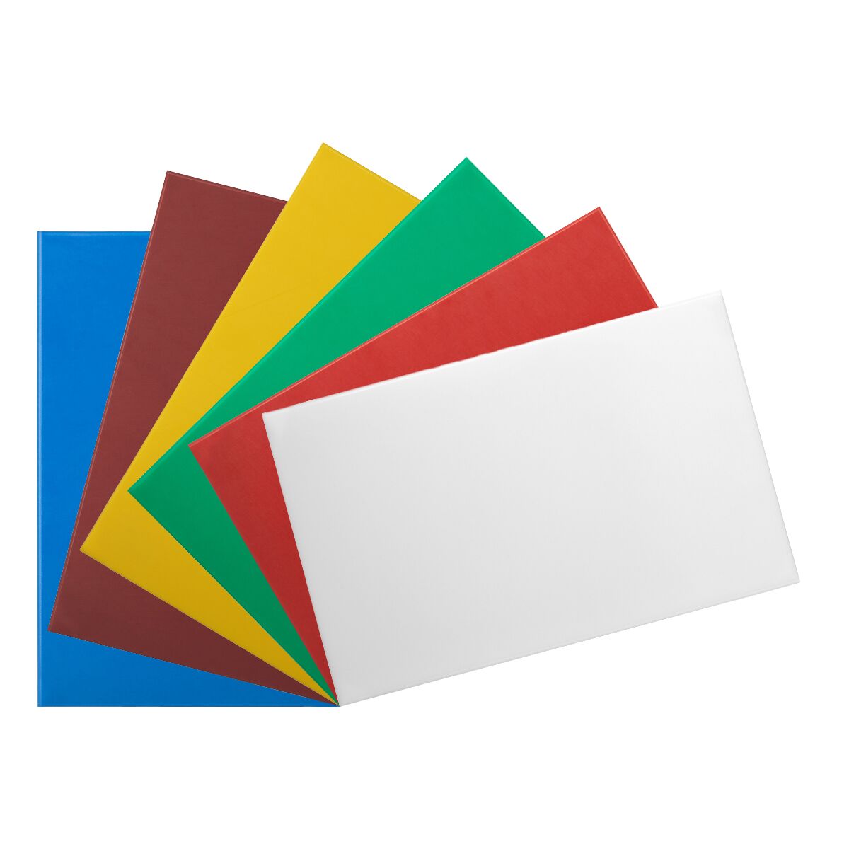 HACCP lõikelaudade komplekt 325 × 530 × 20 mm – 6 tk