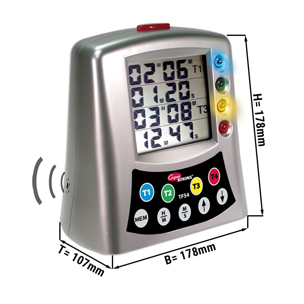 Digitaalne 4-kanaliline taimer