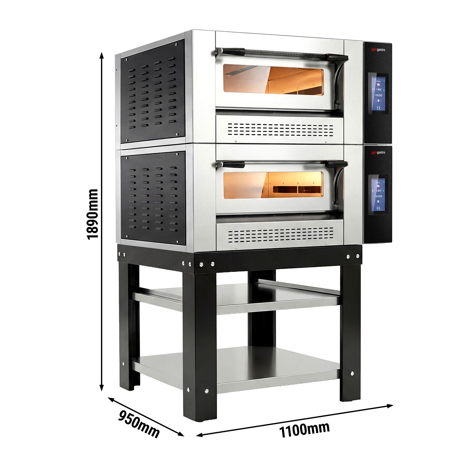 Gaasipitsaahi 4+4×Ø30cm puuteekraan