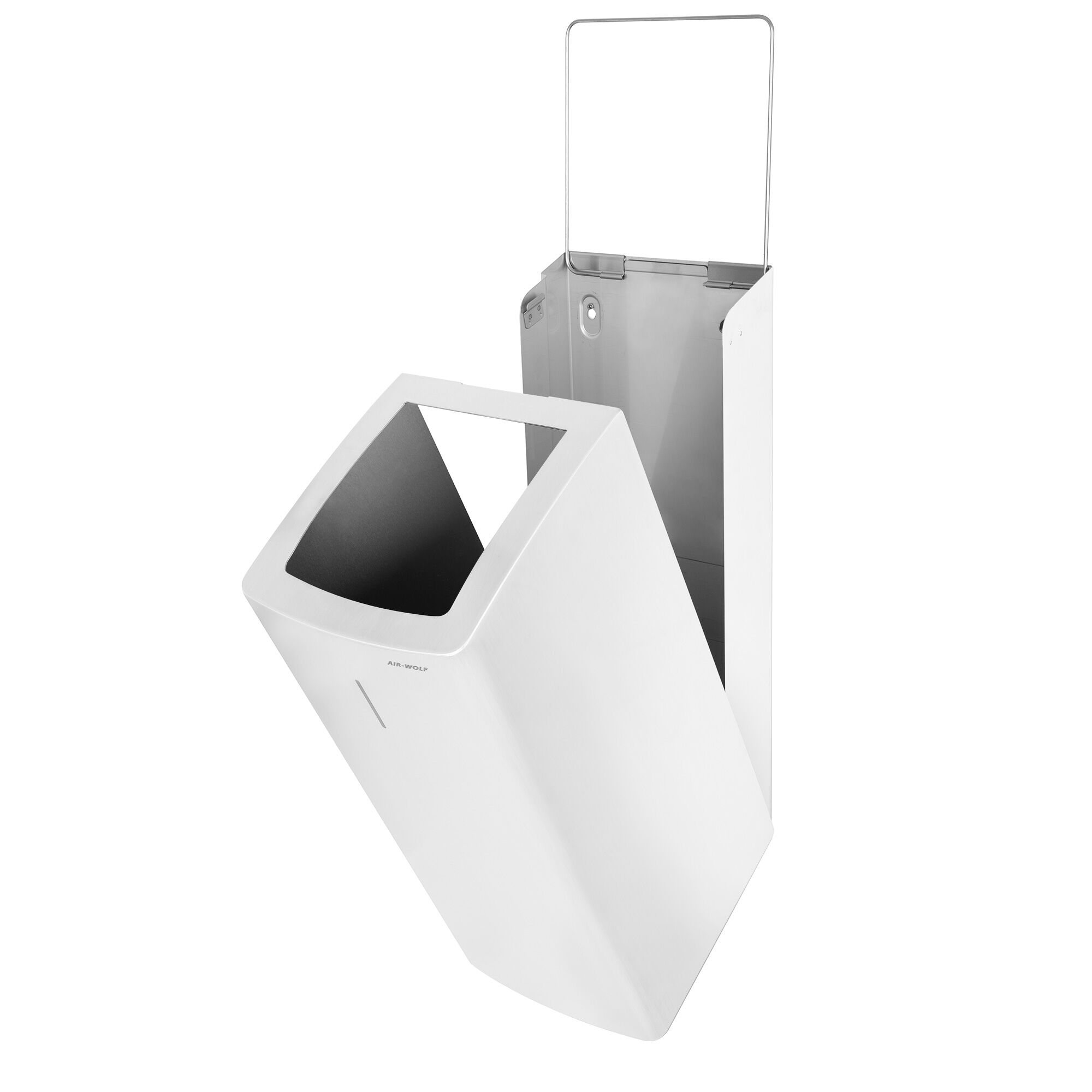 AIR-WOLF prügikast 50L, valge