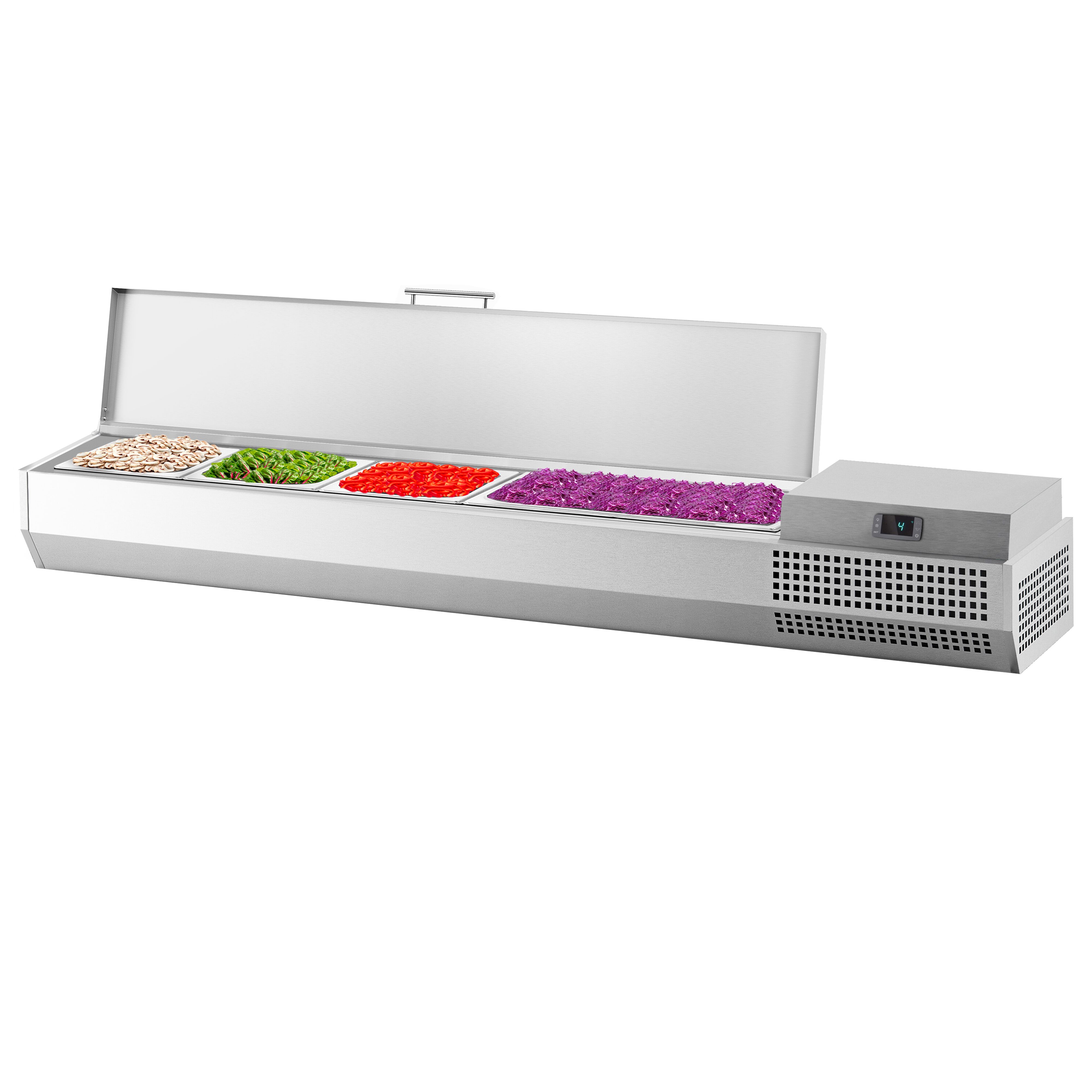 GN külmlett 1328 × 353 mm, 5 × GN 1/4