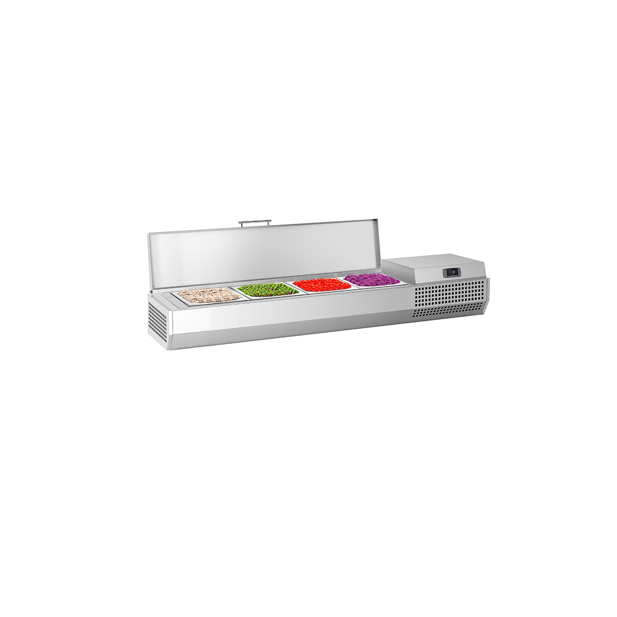 GN külmlett 1328 × 260/413 mm, 4 × GN 1/3