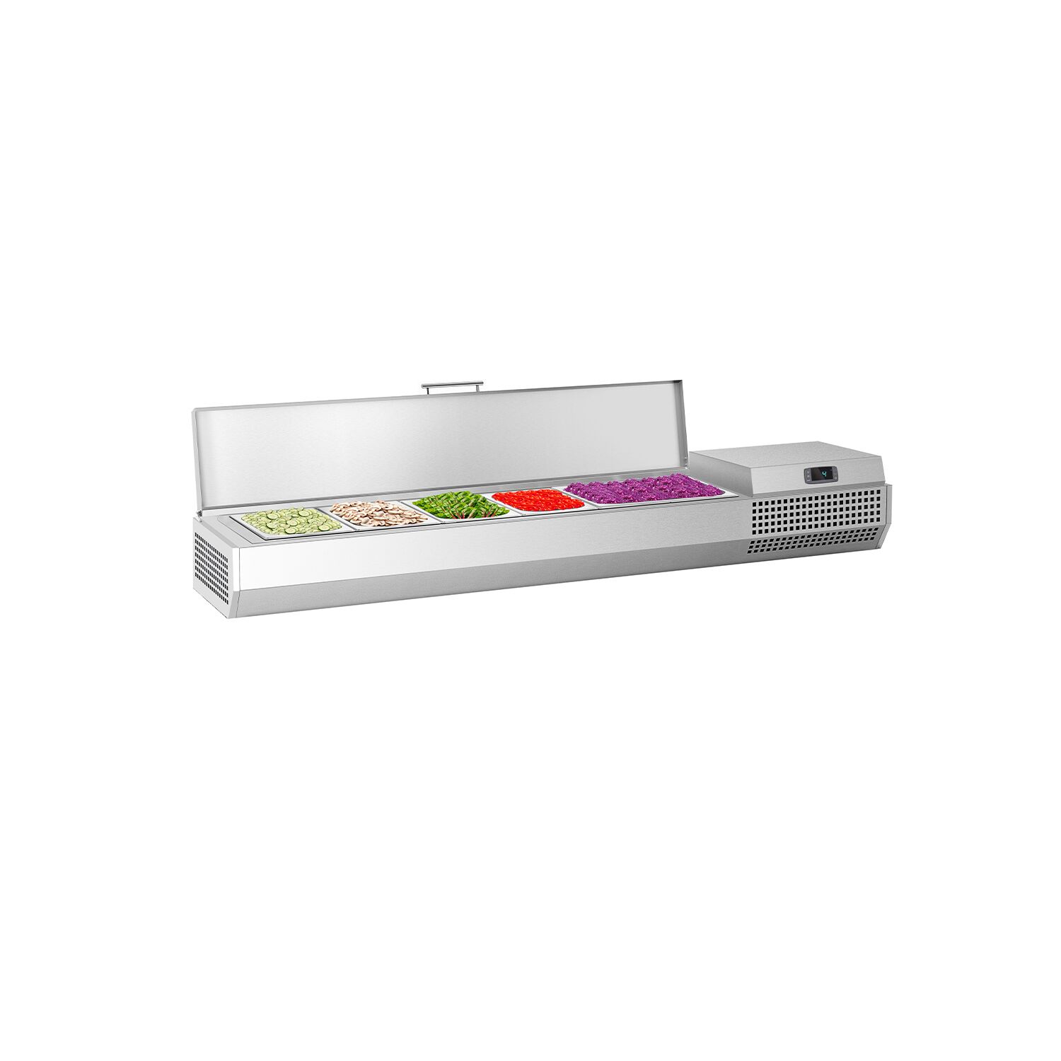 GN külmlett 1493 × 353 mm, 6 × GN 1/4