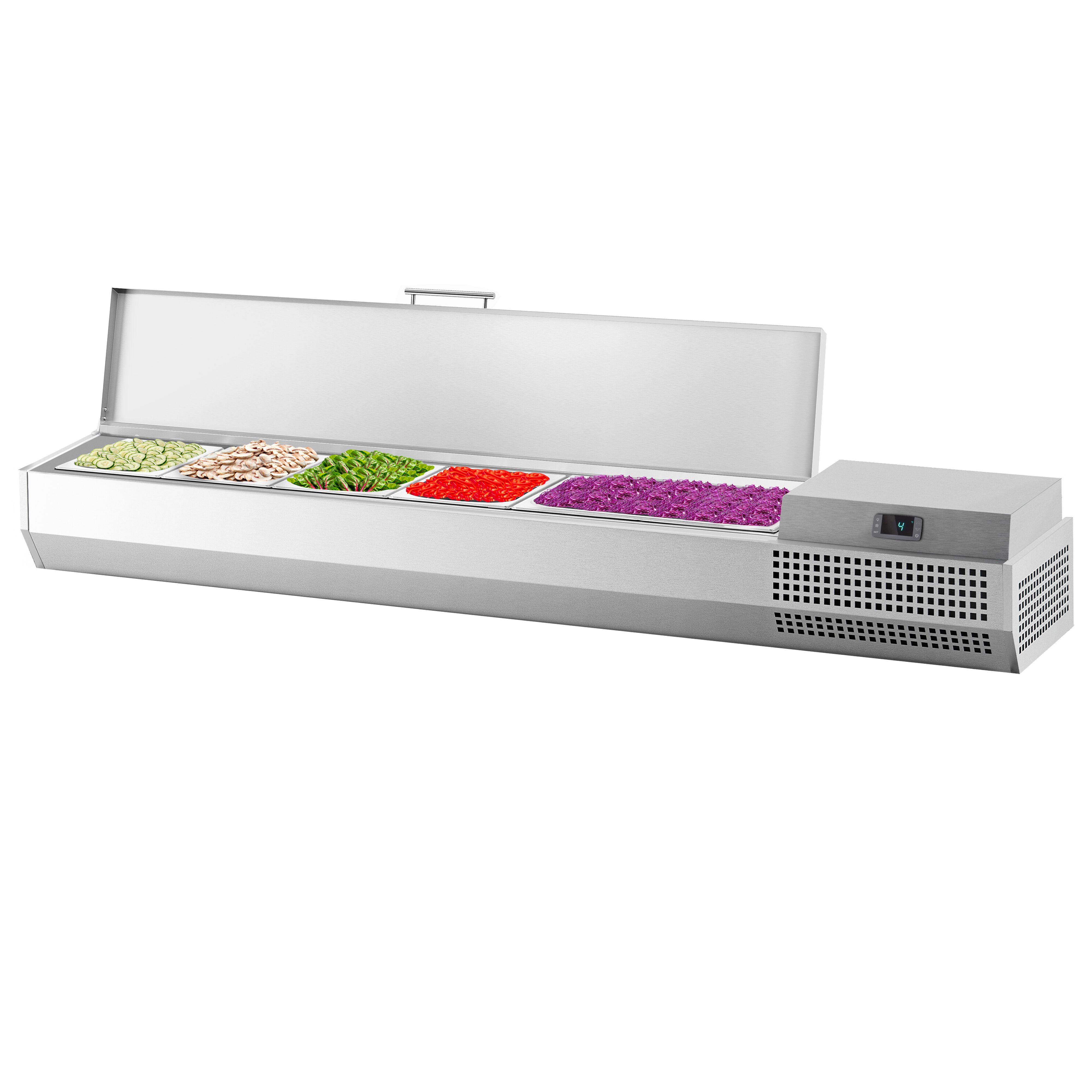 GN külmlett 1493 × 353 mm, 6 × GN 1/4