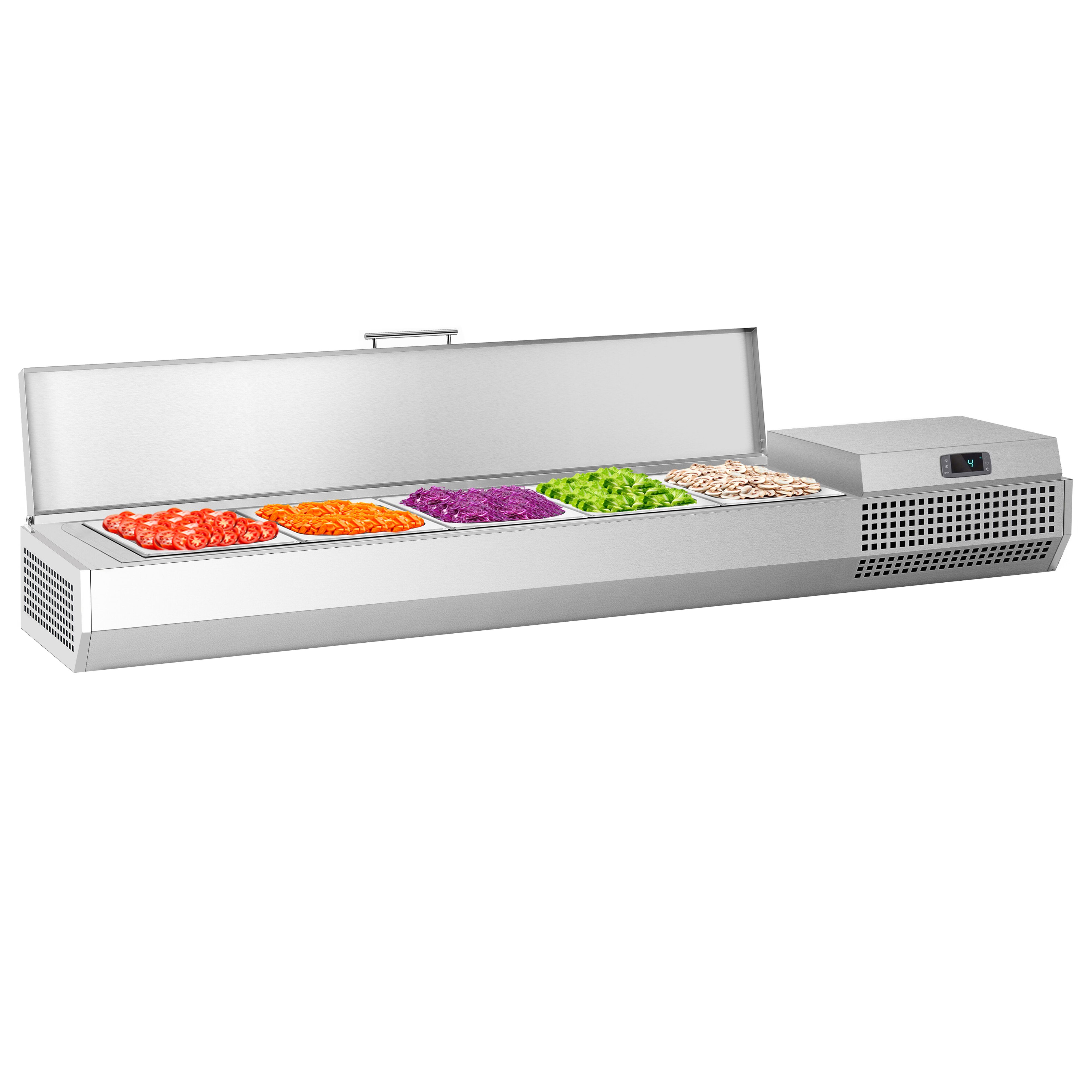 GN külmlett 1493 × 413 mm, 5 × GN 1/3