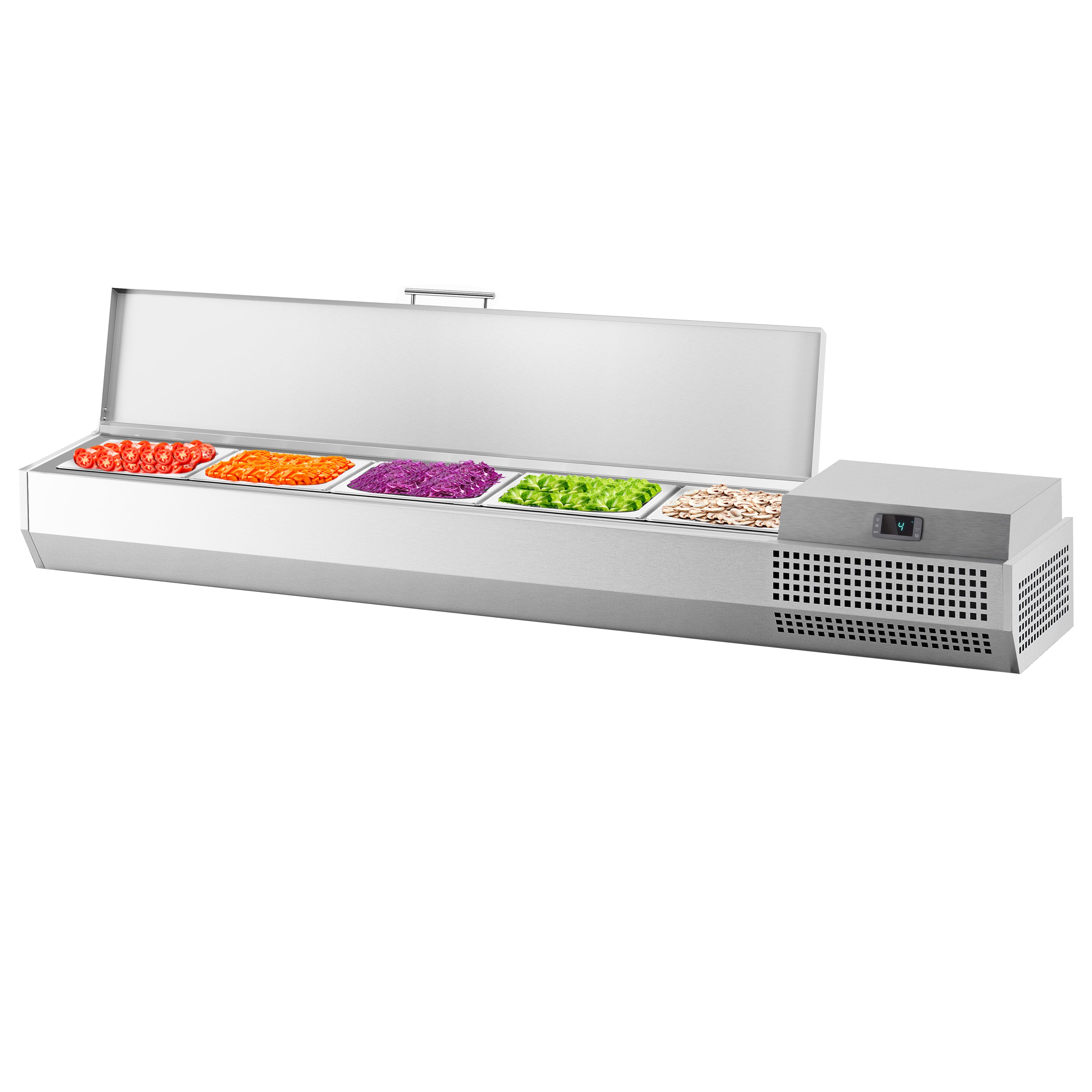 GN külmlett 1493 × 413 mm, 5 × GN 1/3