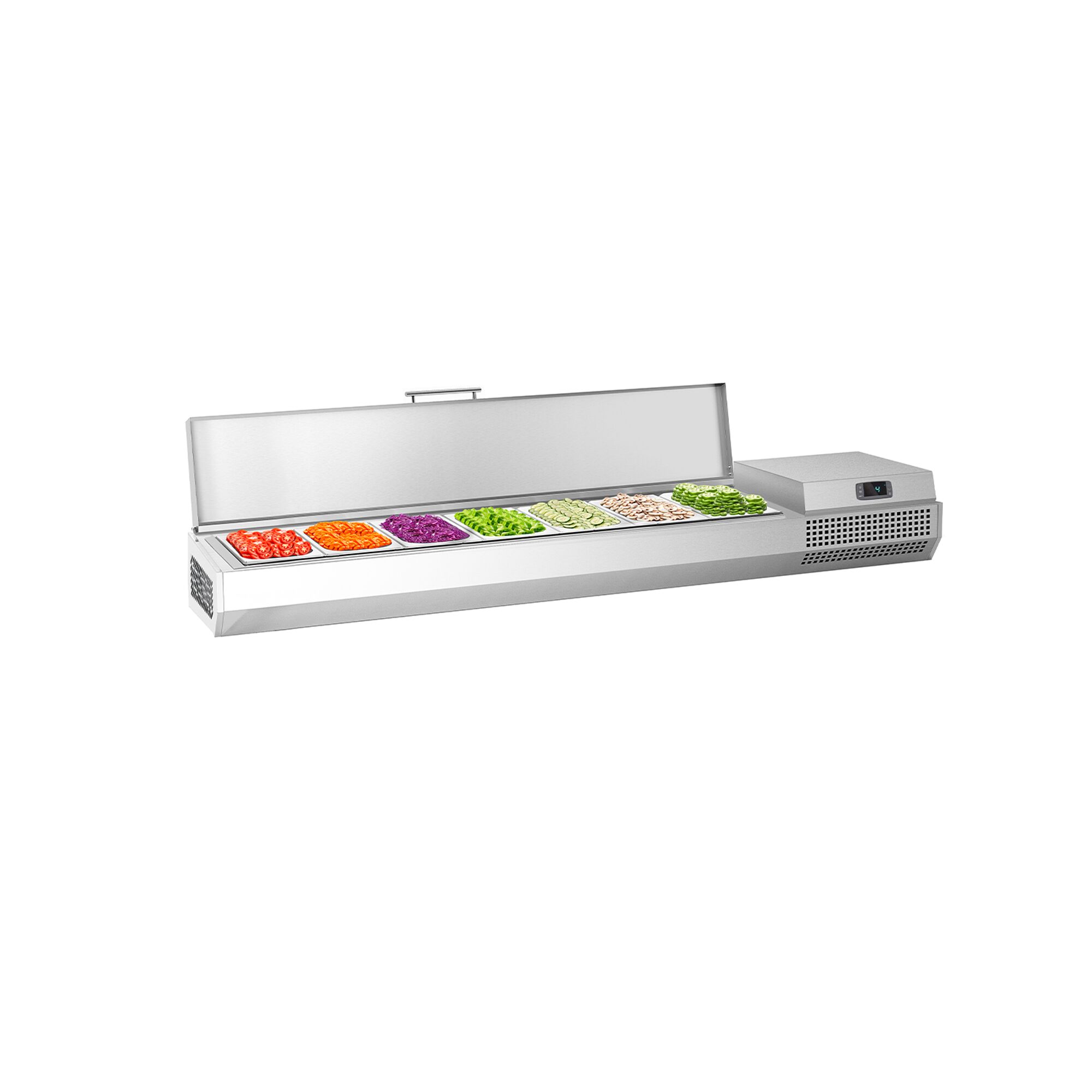 GN külmlett 1733 × 413 mm, 6 × GN 1/3