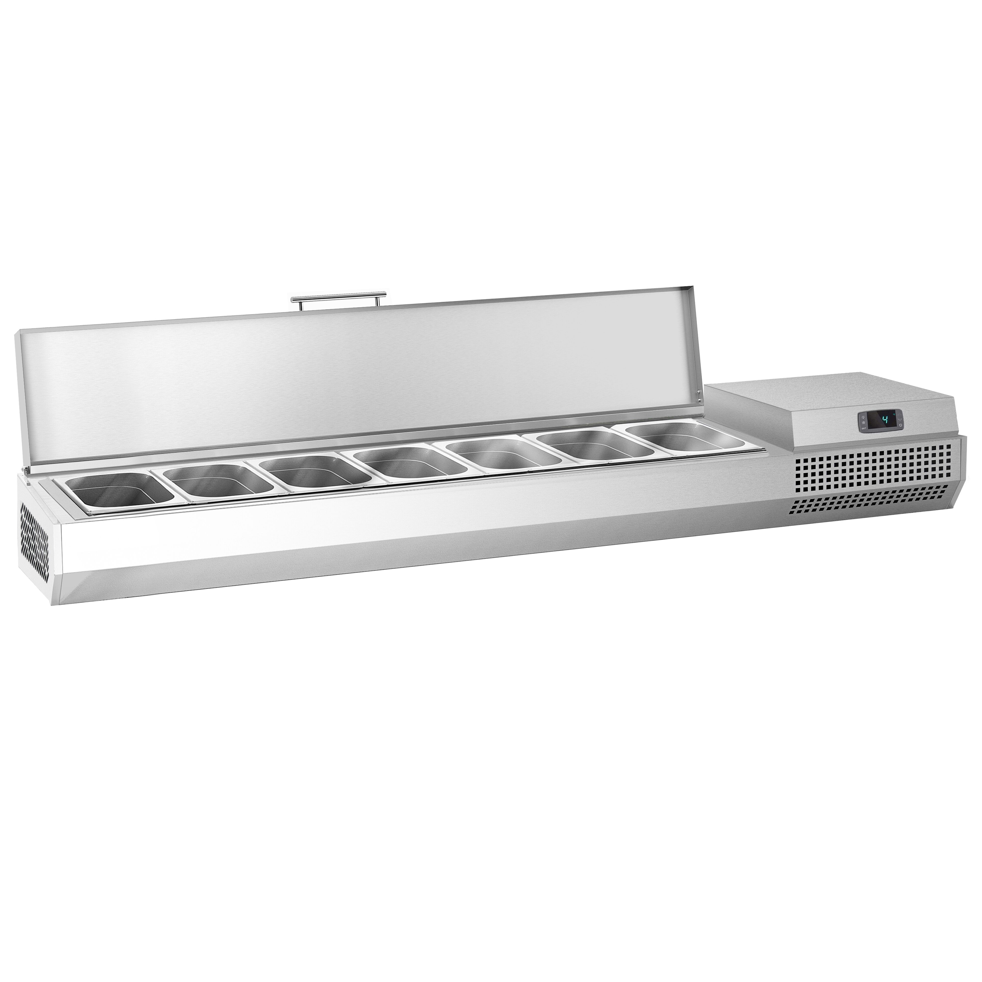 GN külmlett 1733 × 413 mm, 6 × GN 1/3