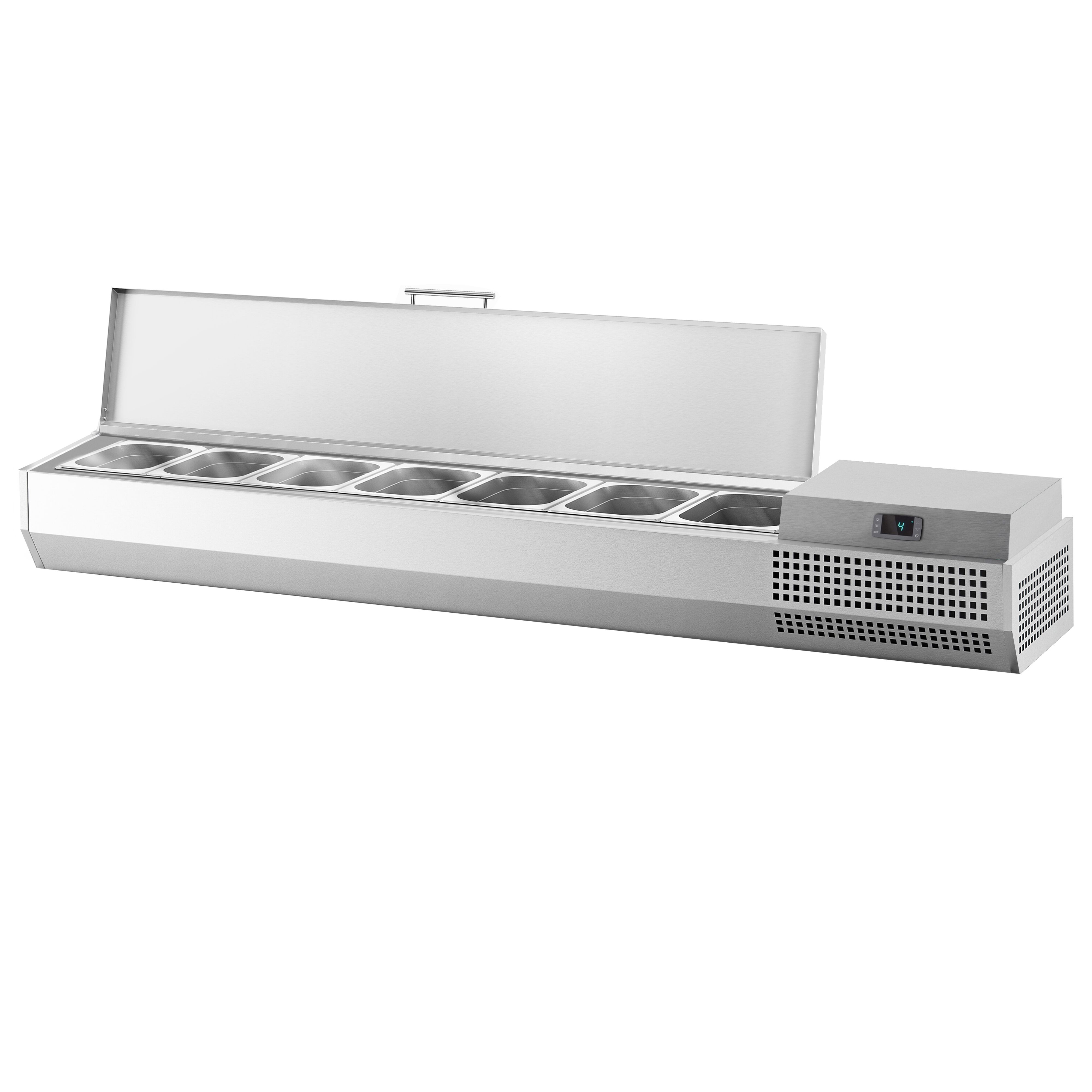 GN külmlett 1733 × 413 mm, 6 × GN 1/3