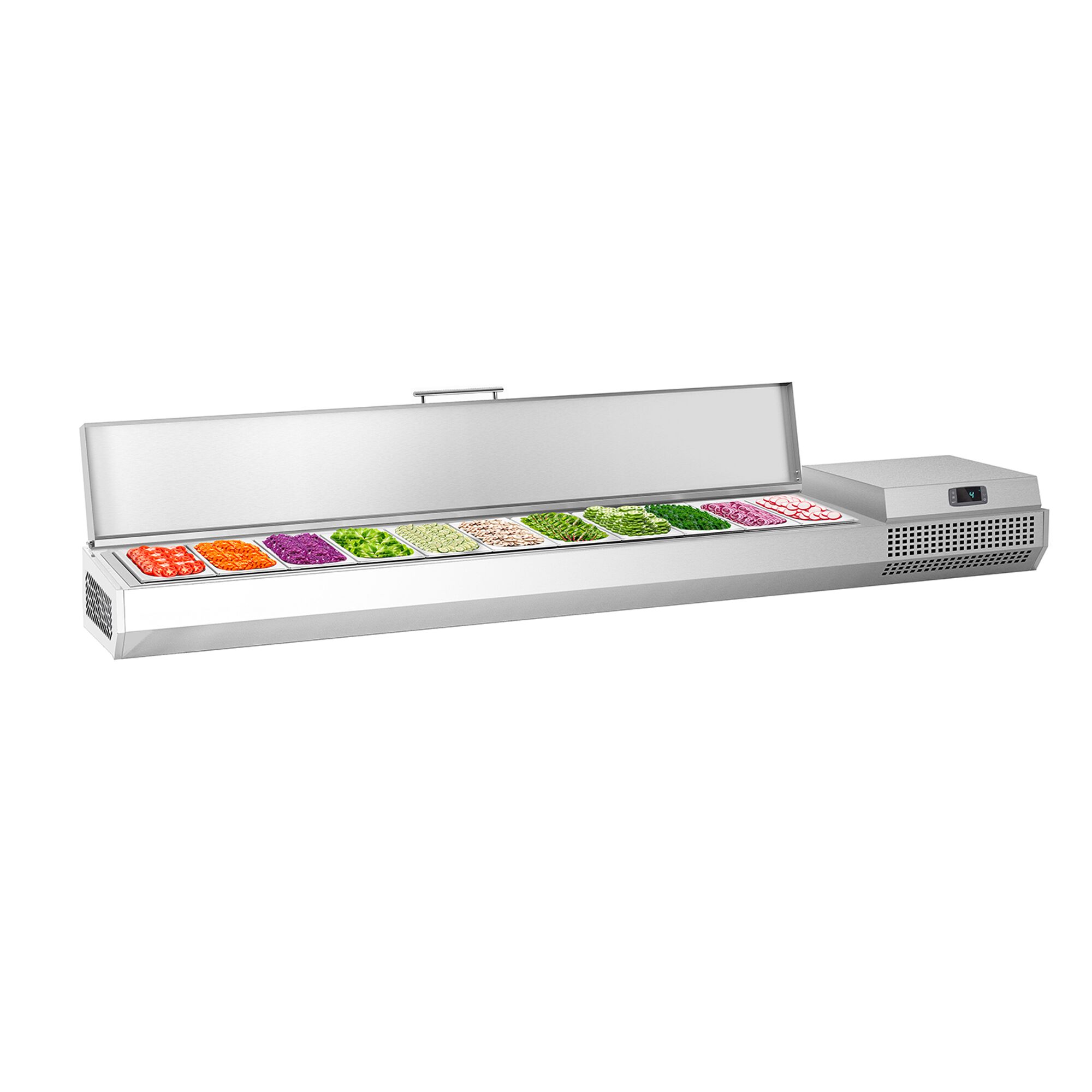 GN külmlett 2300 × 353 mm, 11 × GN 1/4