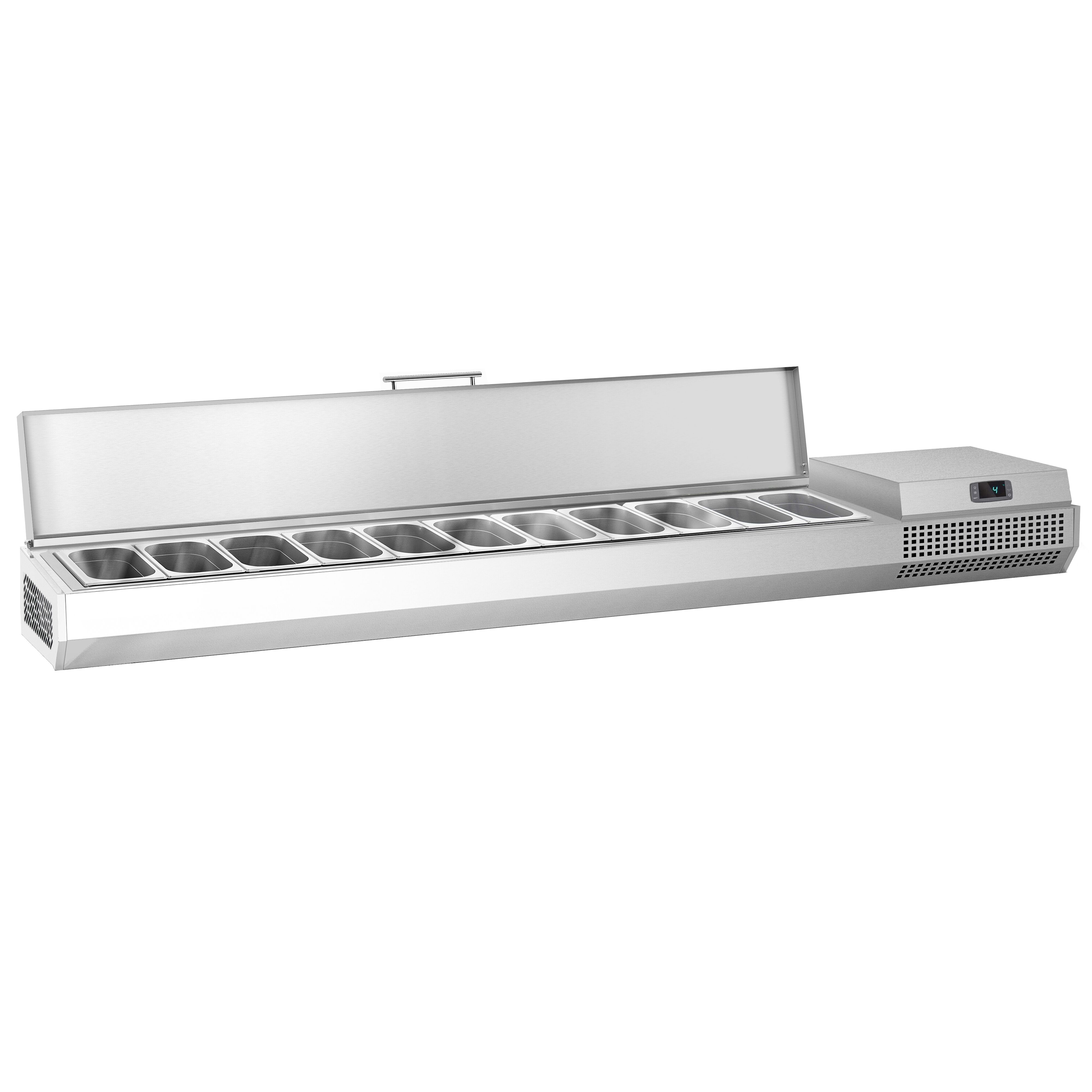 GN külmlett 2300 × 353 mm, 11 × GN 1/4