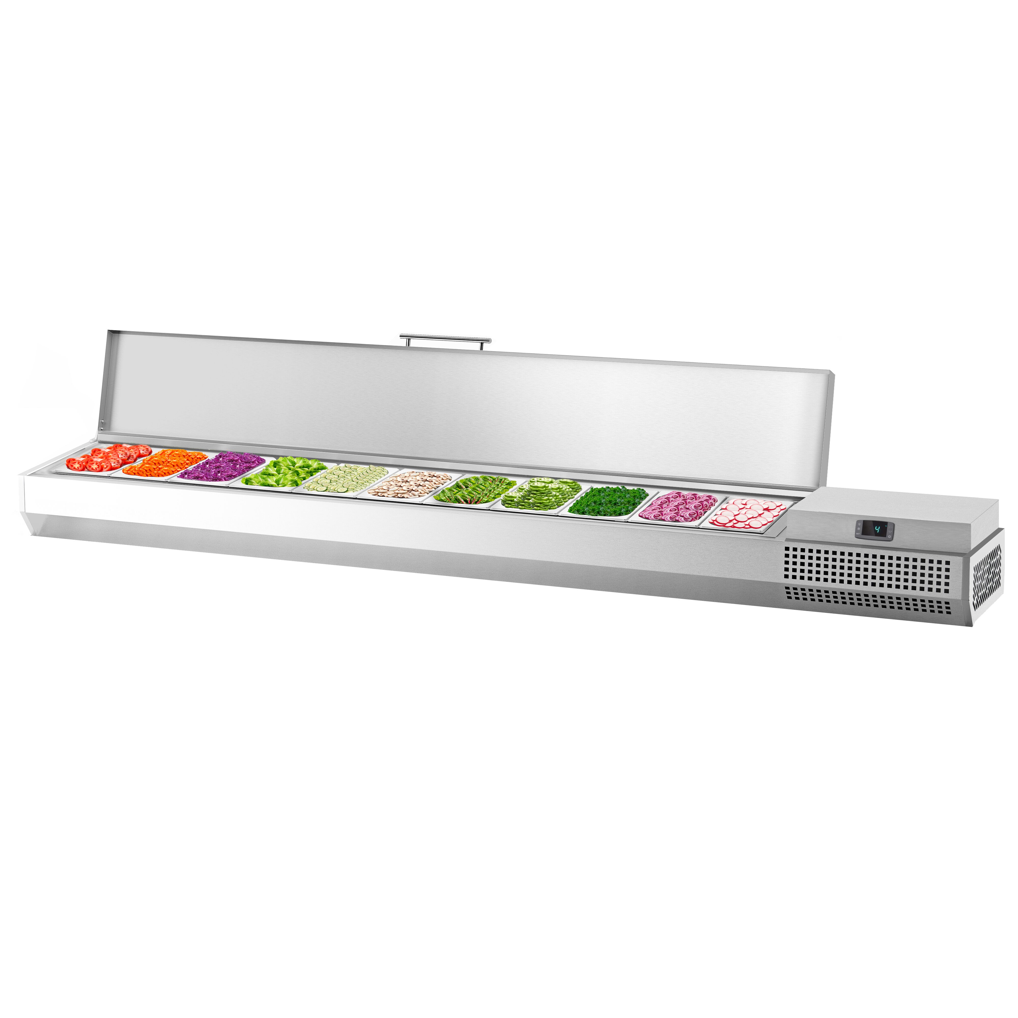 GN külmlett 2300 × 353 mm, 11 × GN 1/4