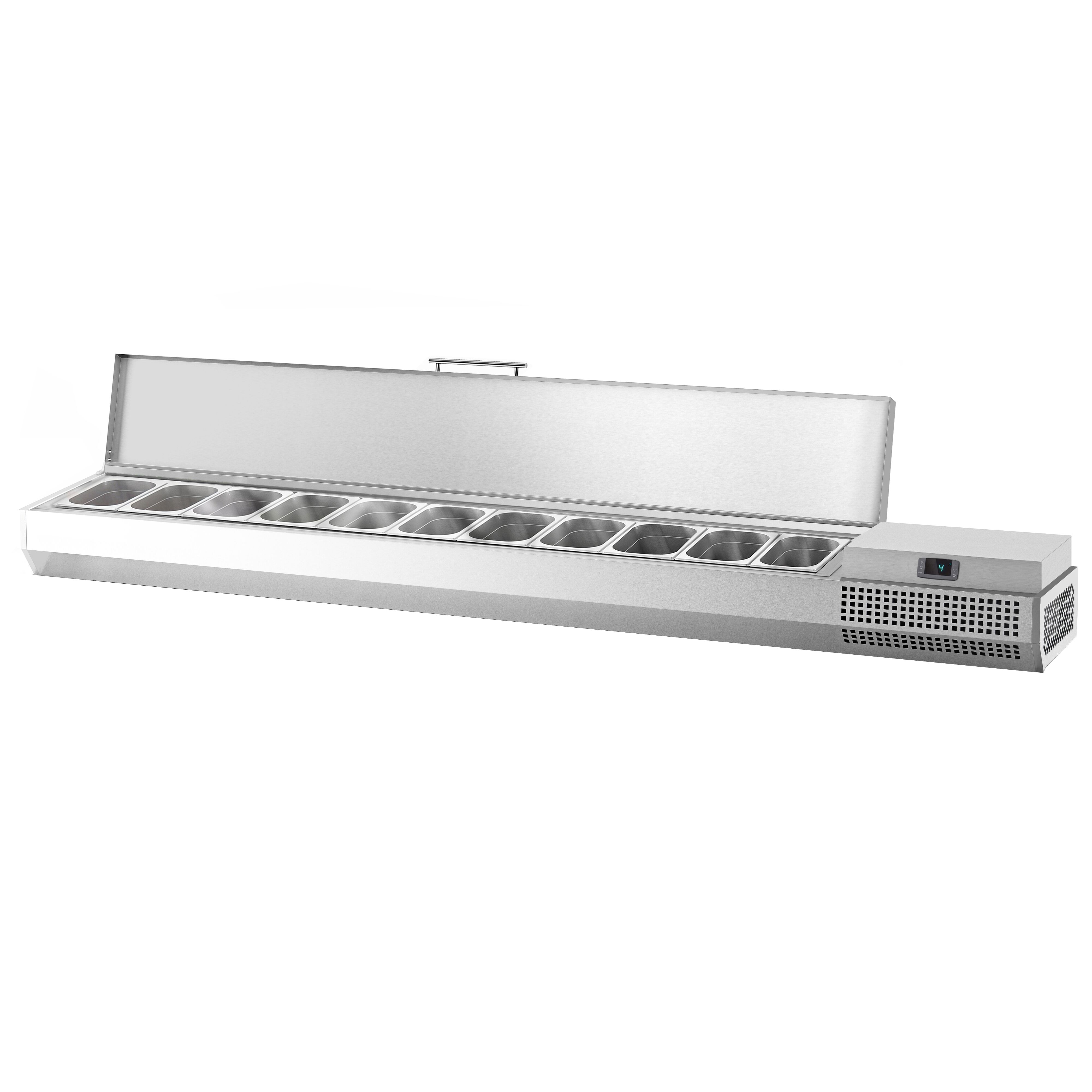 GN külmlett 2300 × 353 mm, 11 × GN 1/4