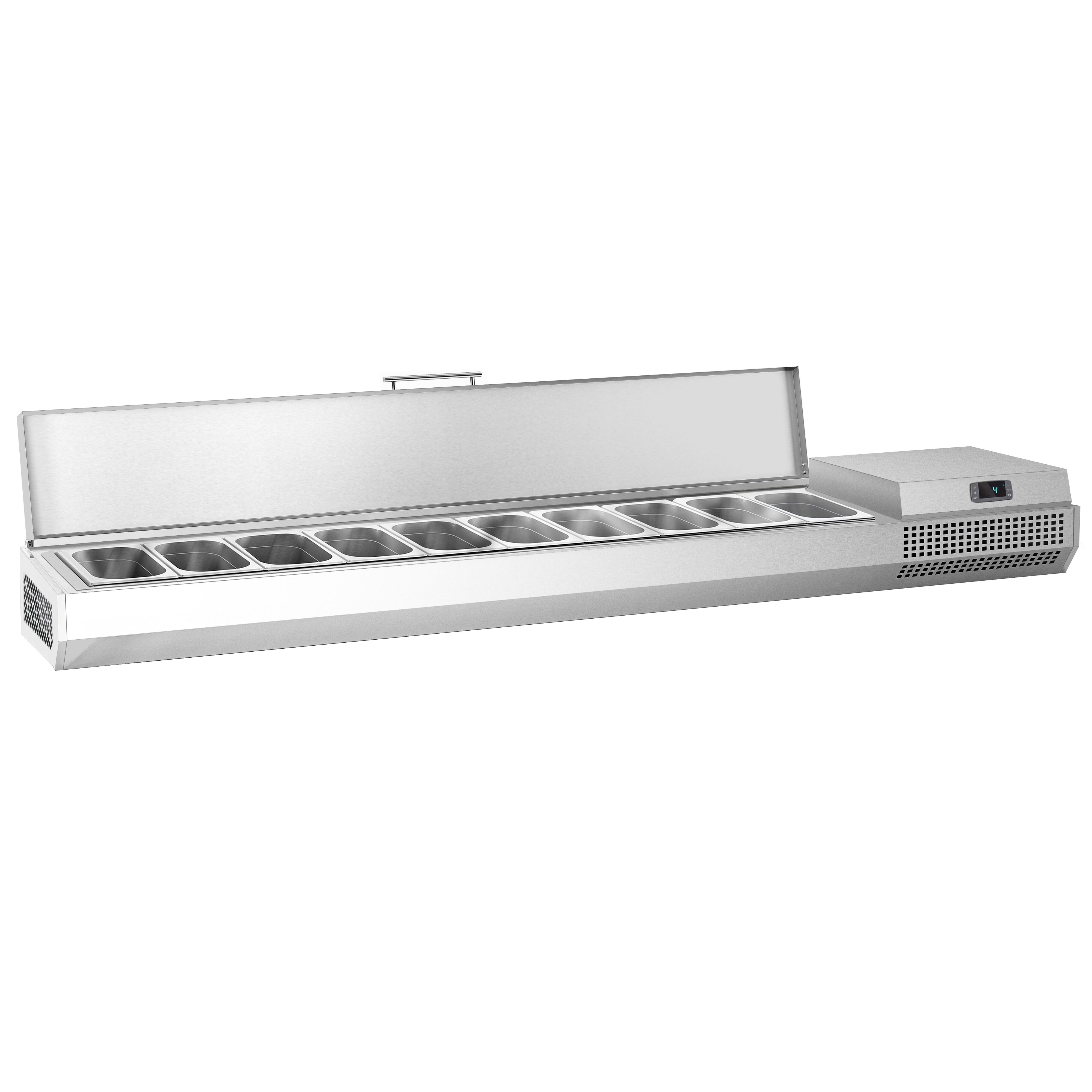 GN külmlett 2300 × 413 mm, 10 × GN 1/3