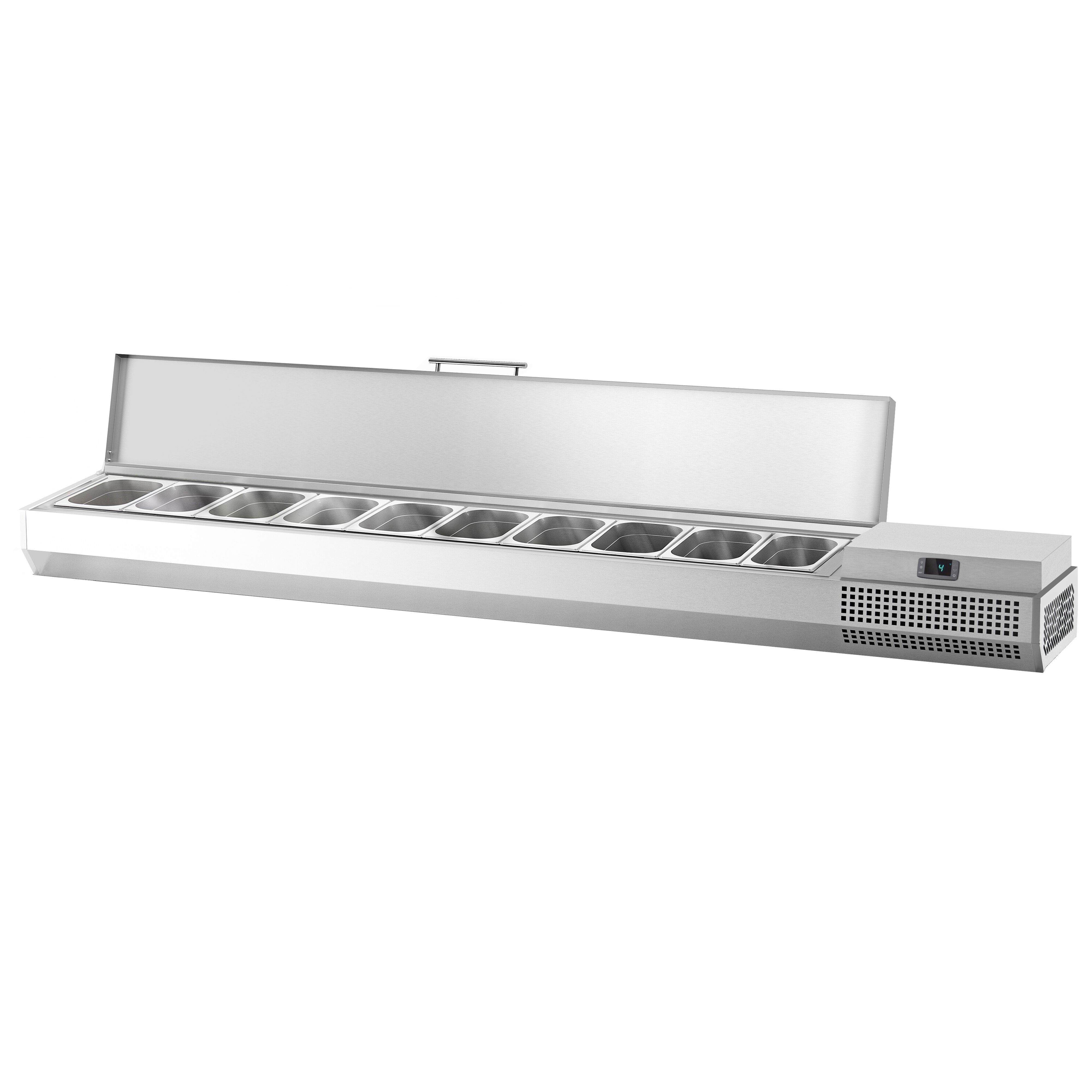 GN külmlett 2300 × 413 mm, 10 × GN 1/3