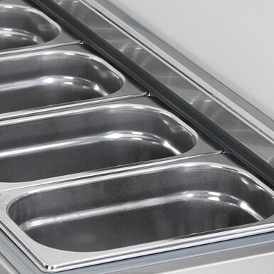 GN külmlett 1600 × 460 mm, 6 × GN 1/3