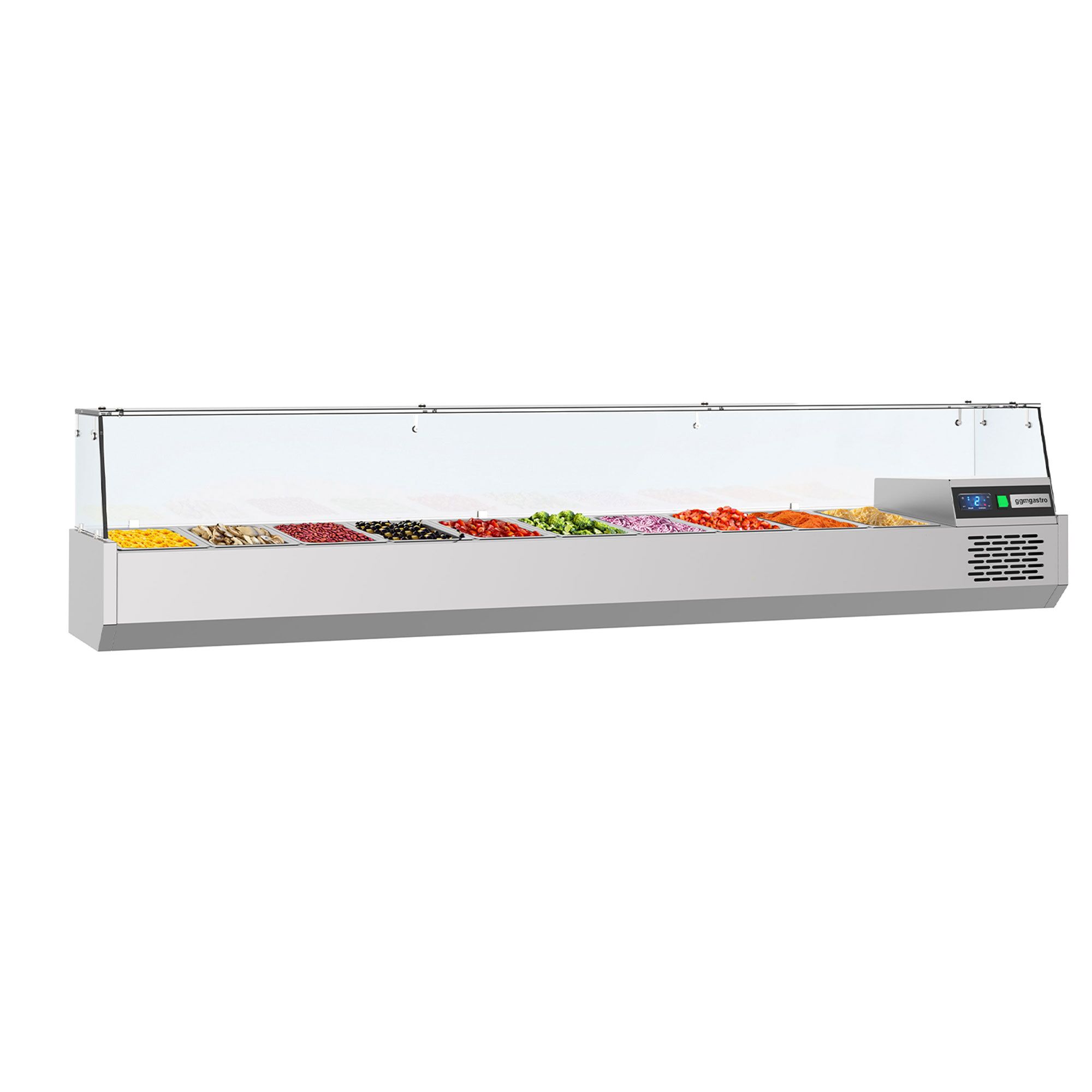 GN külmlett 2100 × 390 mm, 10 × GN 1/3
