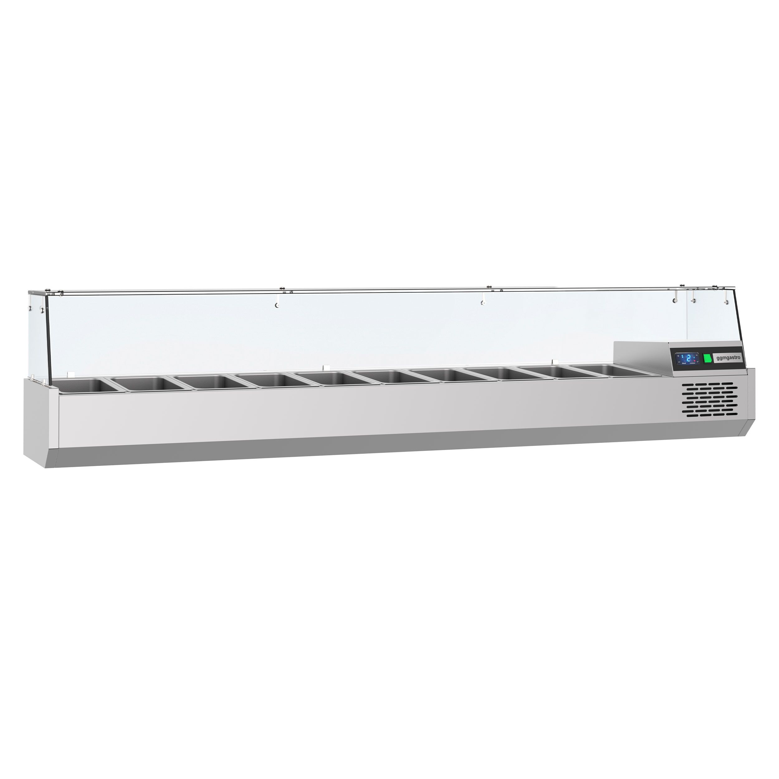 GN külmlett 2100 × 390 mm, 10 × GN 1/3