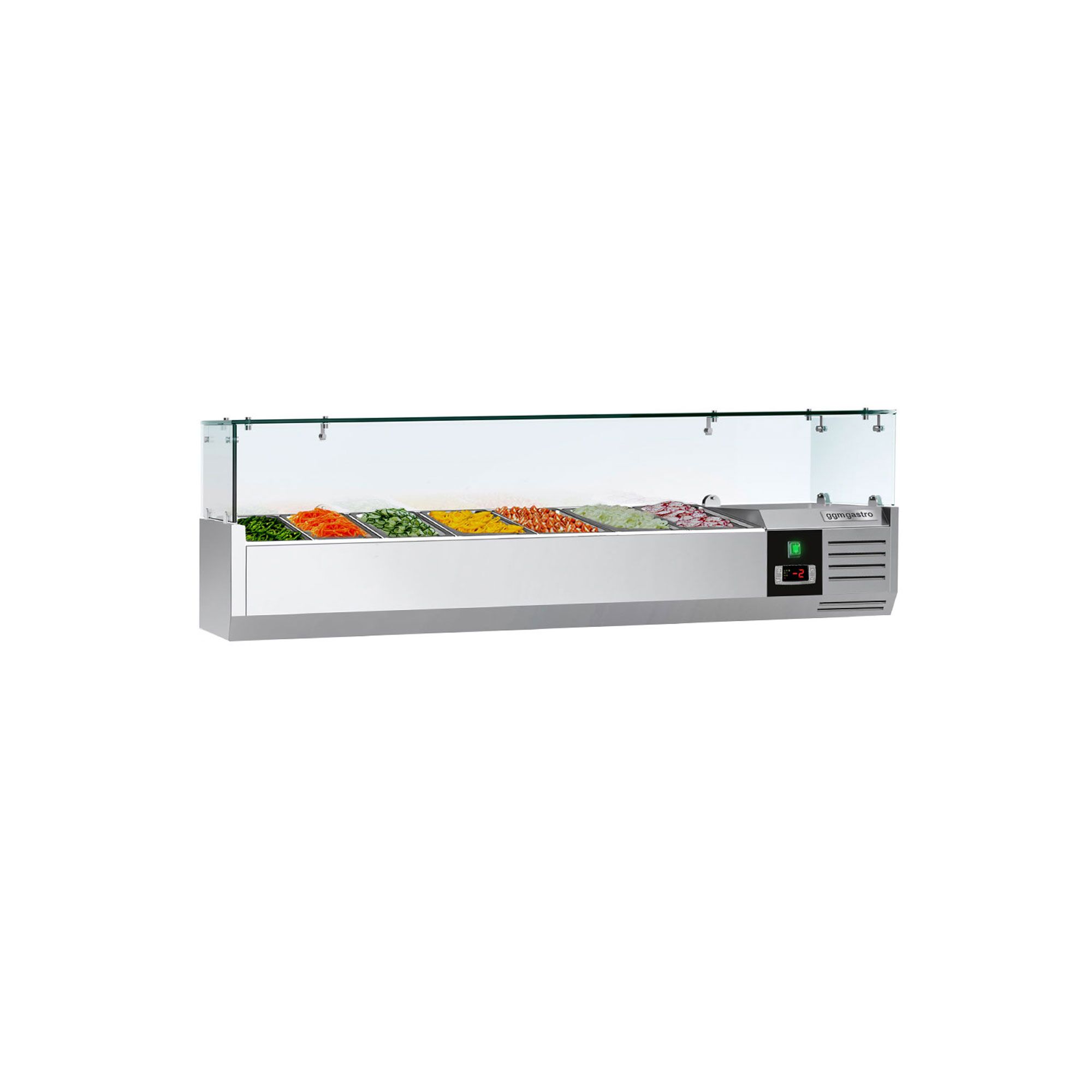 GN külmlett 1500 × 335 mm, 7 × GN 1/4