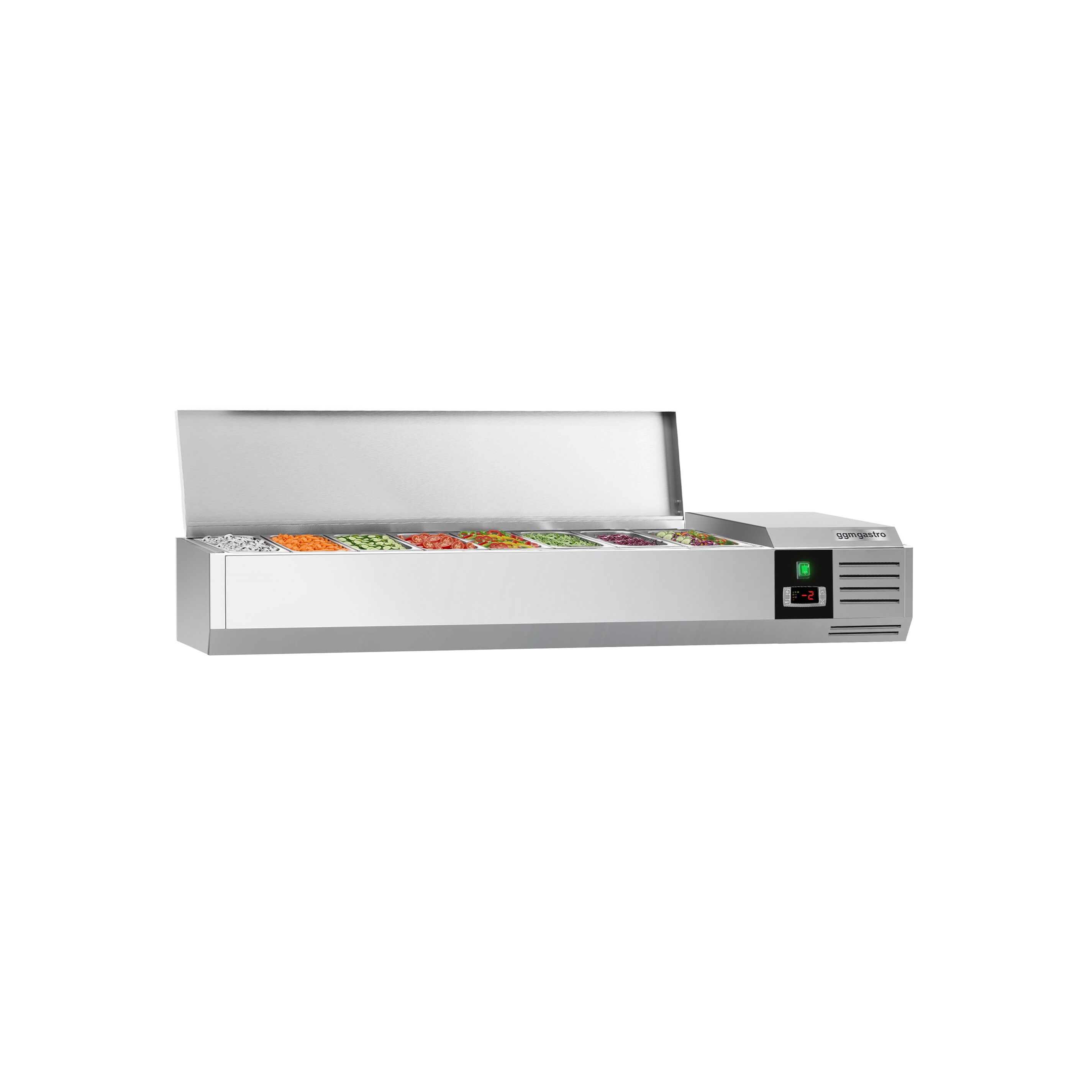 GN külmlett 1600 × 335 mm, 7 × GN 1/4
