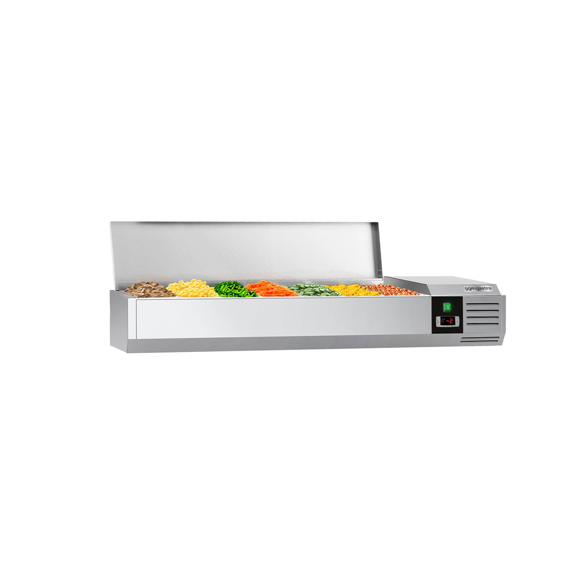GN külmlett 1600 × 395 mm, 7 × GN 1/3