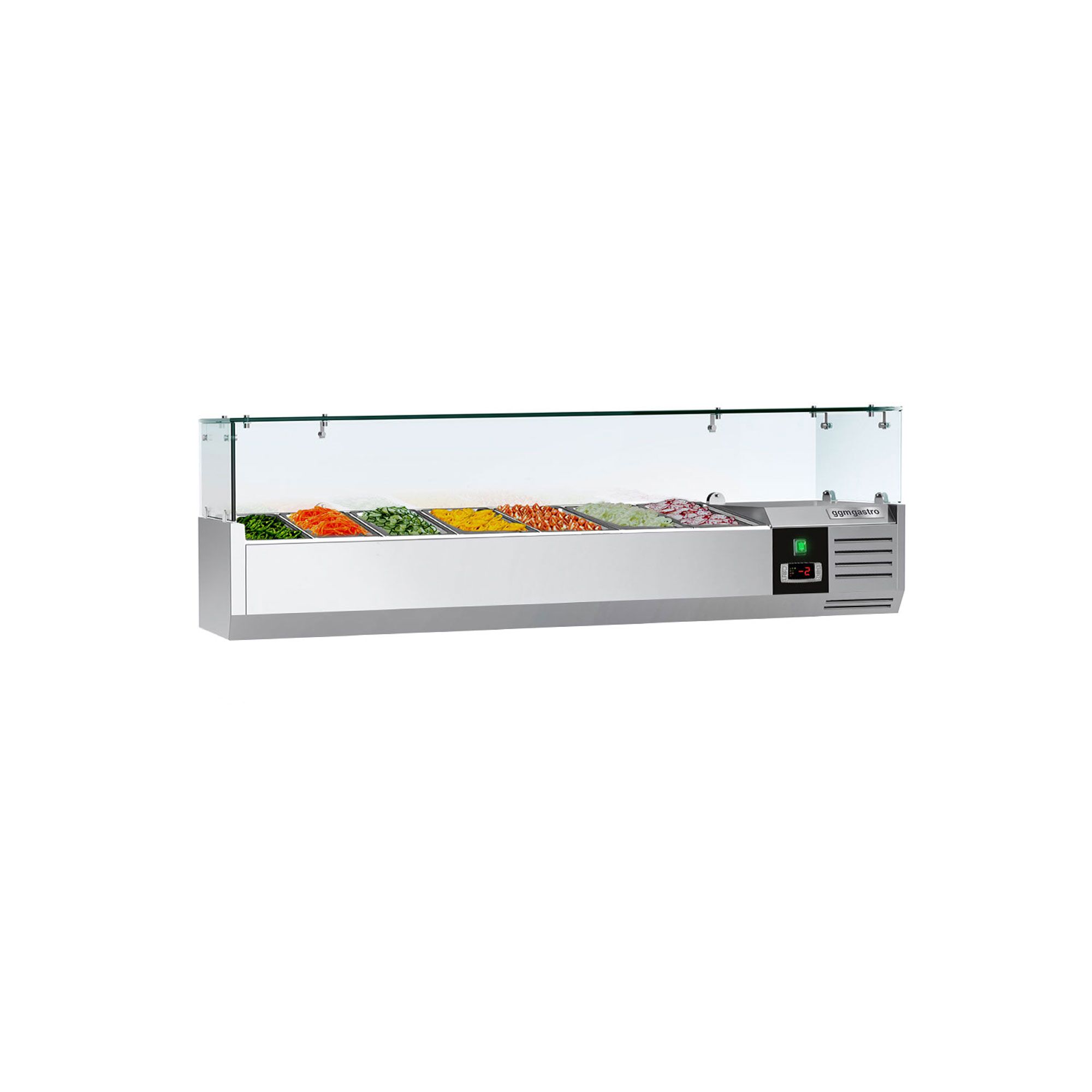 GN külmlett 1600 × 395 mm, 7 × GN 1/3