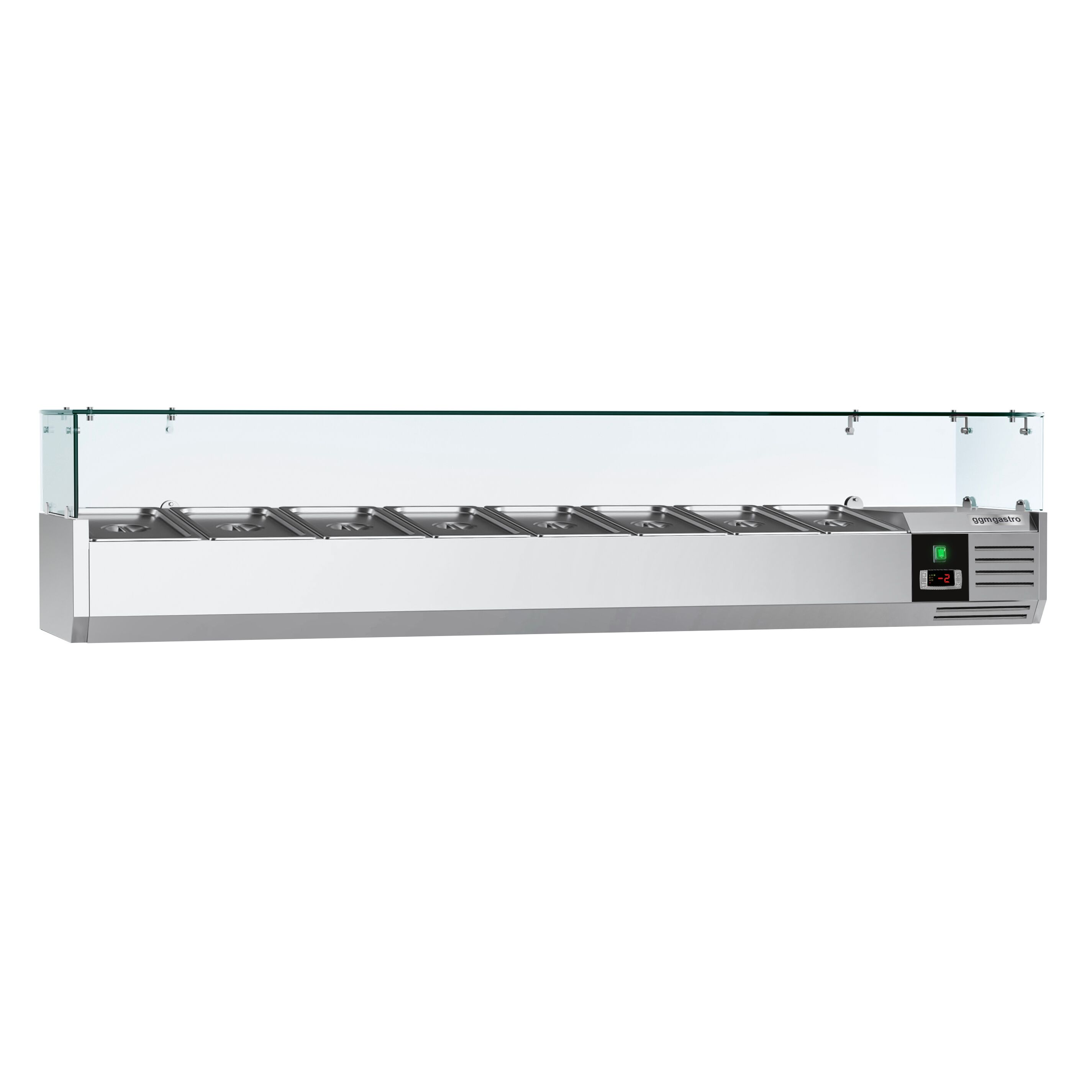 GN külmlett 1800 × 395 mm, 8 × GN 1/3