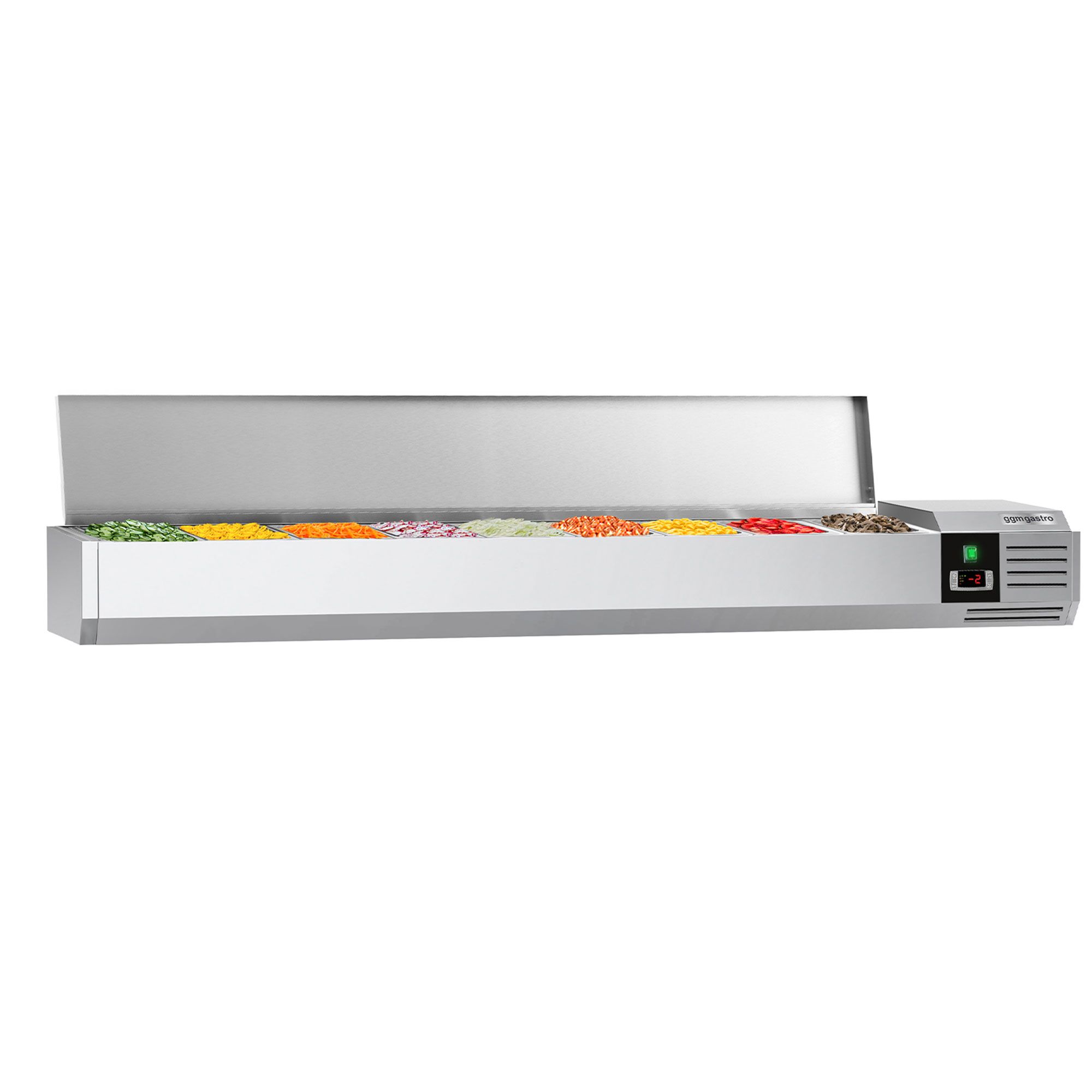 GN külmlett 2000 × 395 mm, 9 × GN 1/3