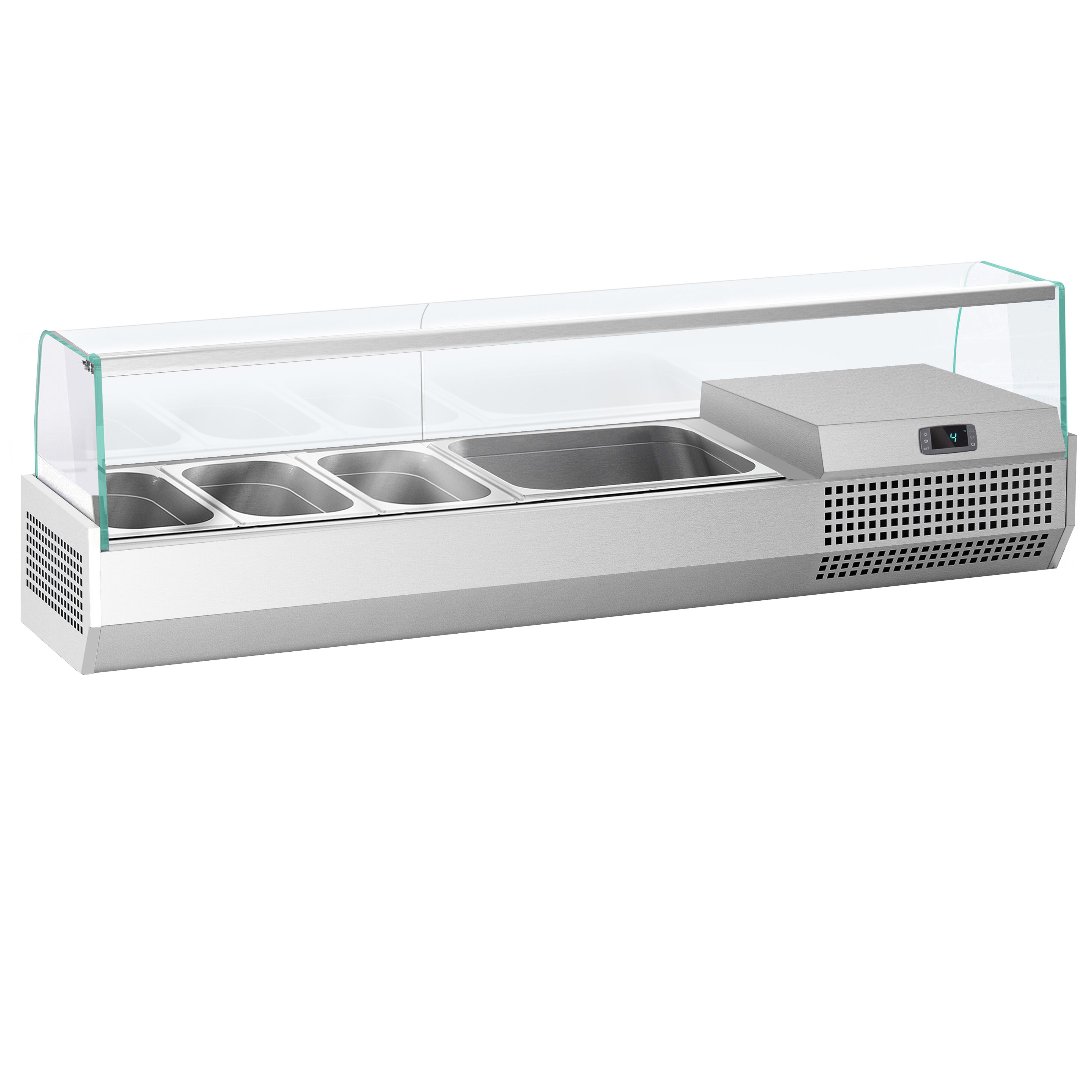 GN külmlett 1328 × 450 mm, 5 × GN 1/4