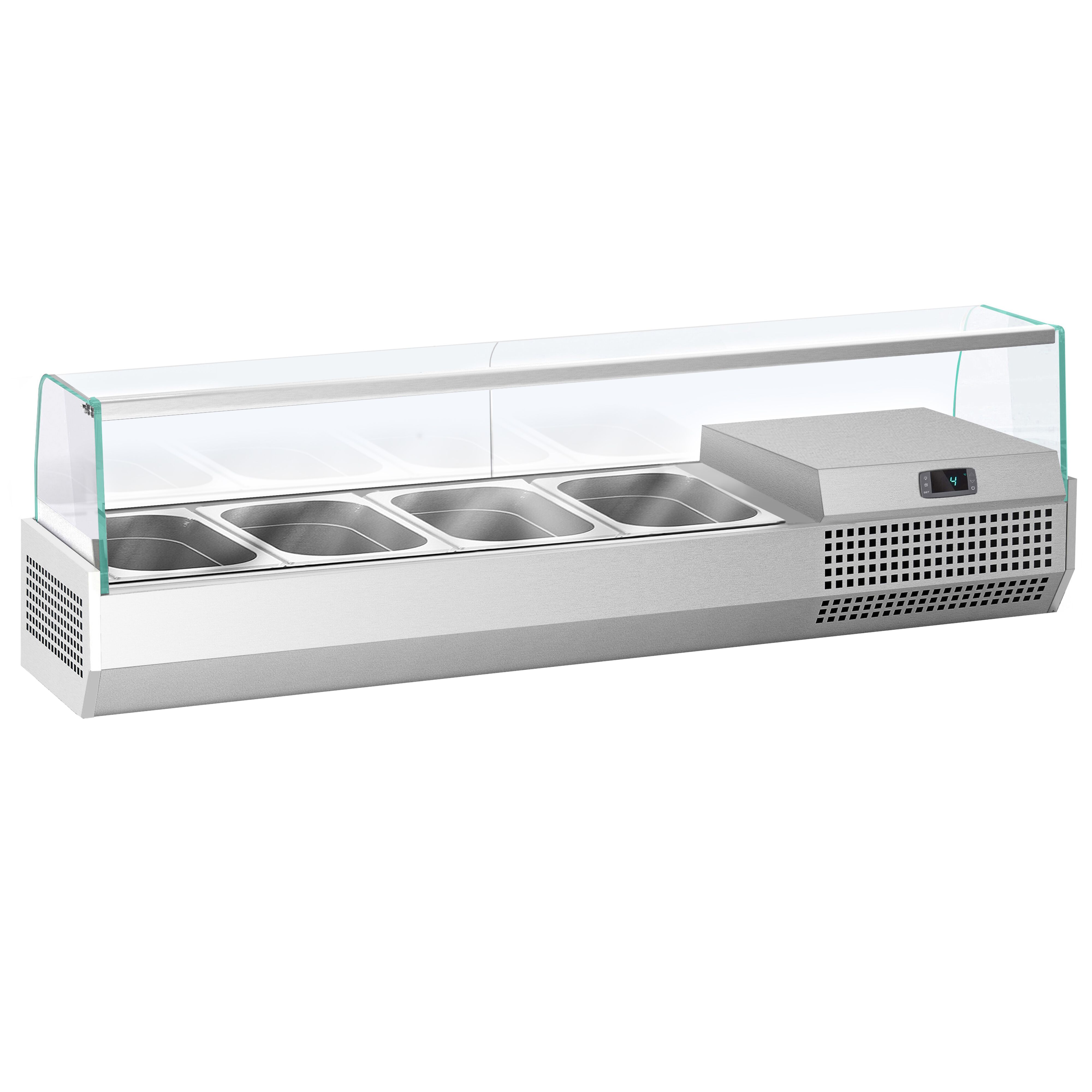 GN külmlett 1328 × 413 mm, 4 × GN 1/3