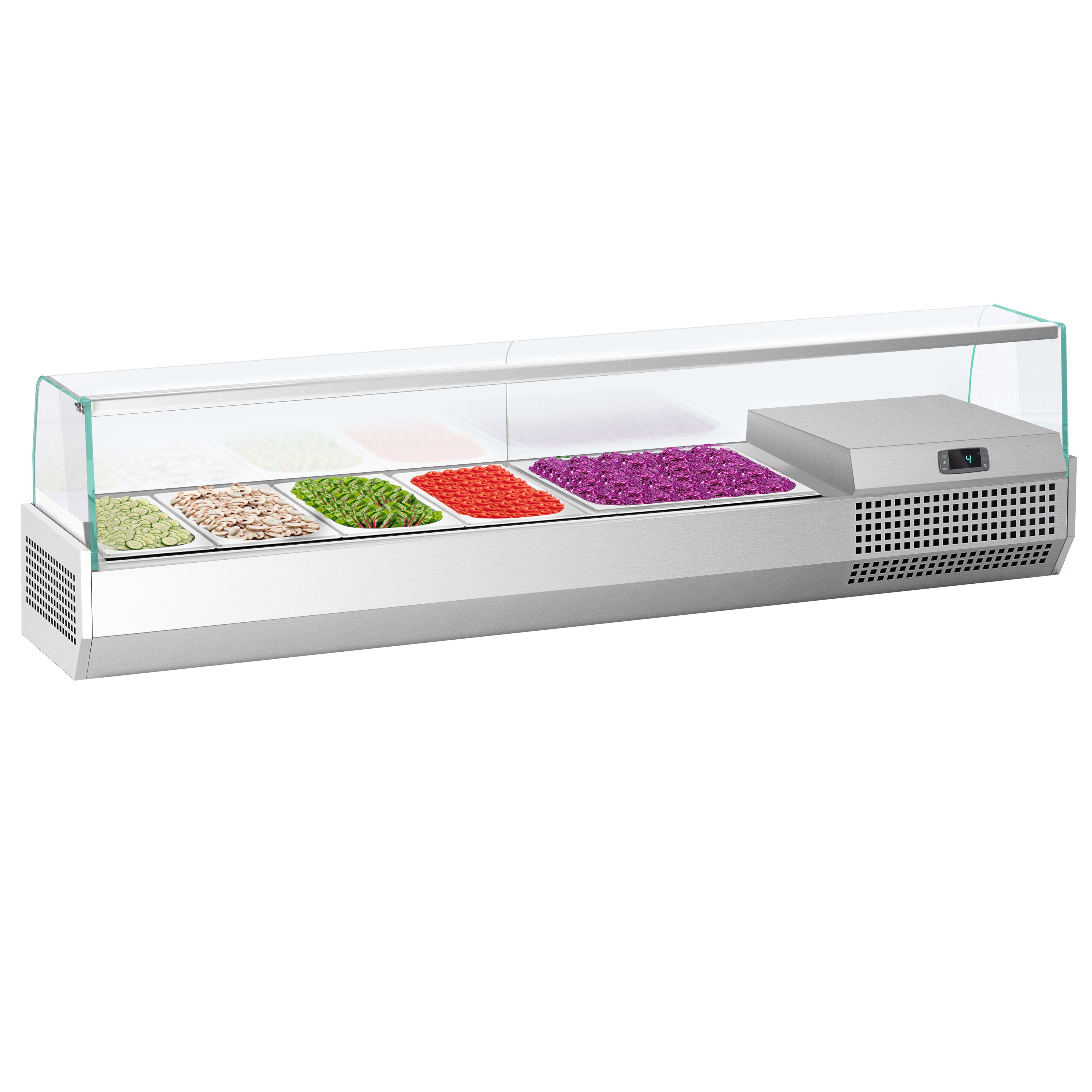 GN külmlett 1493 × 353 mm, 6 × GN 1/4
