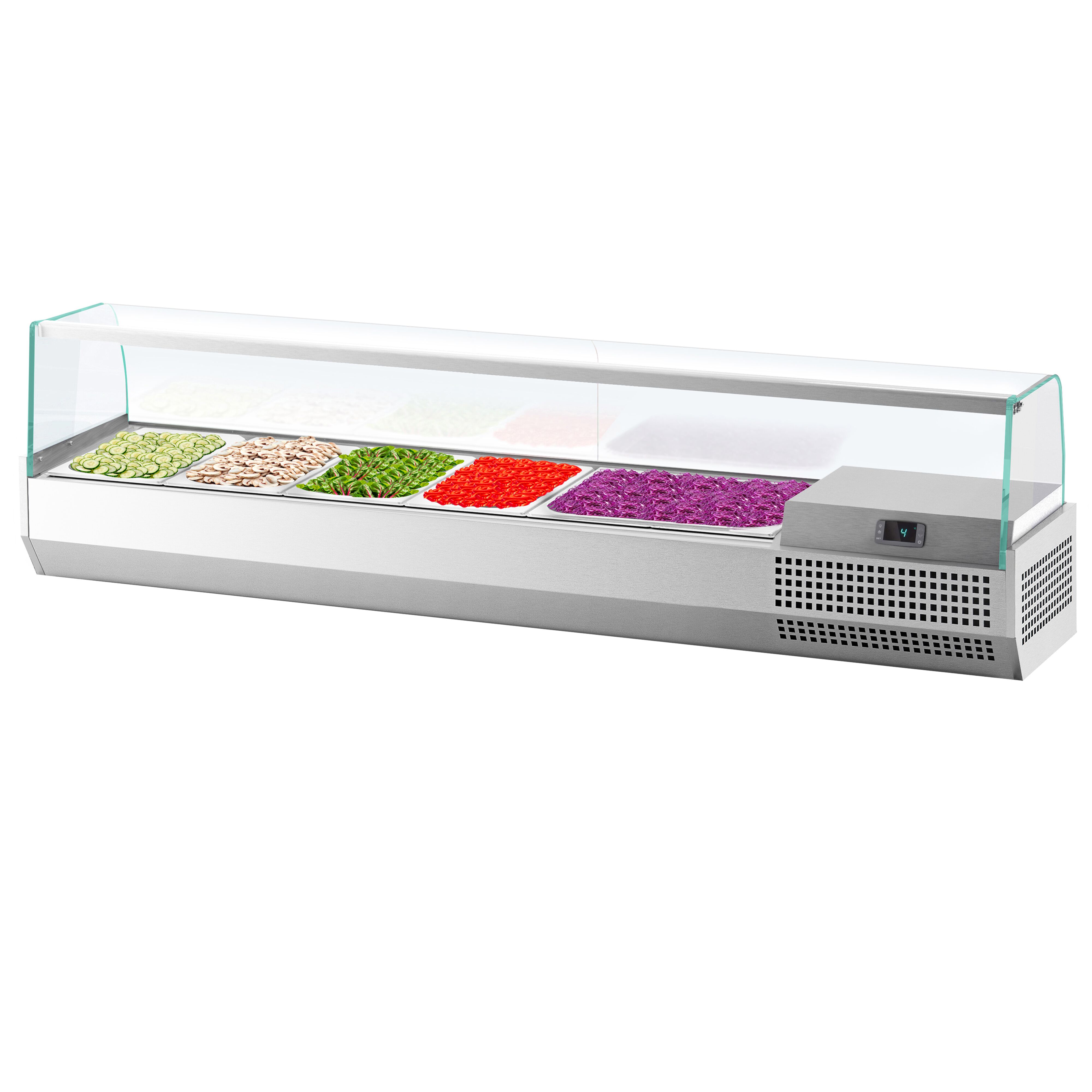 GN külmlett 1493 × 353 mm, 6 × GN 1/4