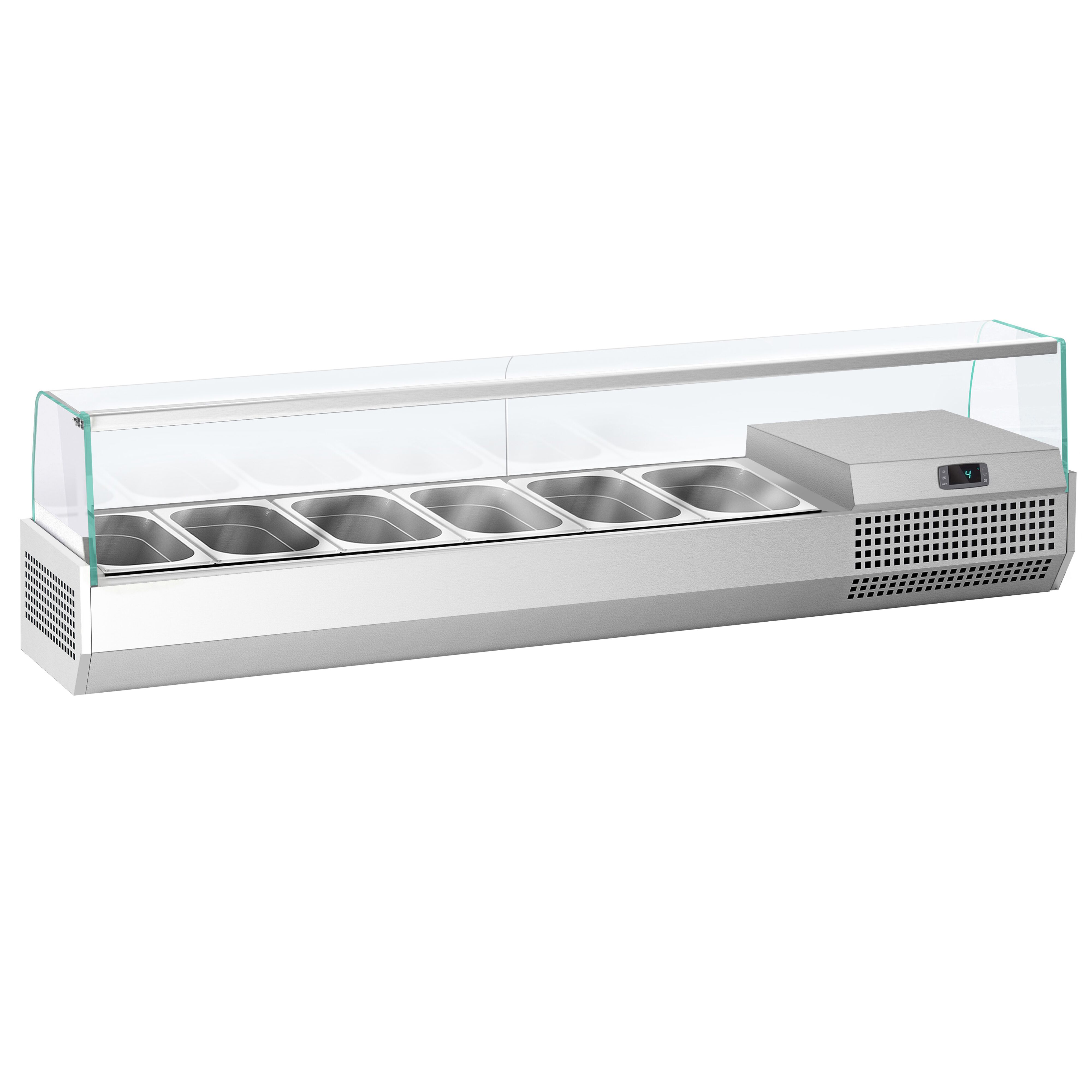 GN külmlett 1733 × 413 mm, 6 × GN 1/3