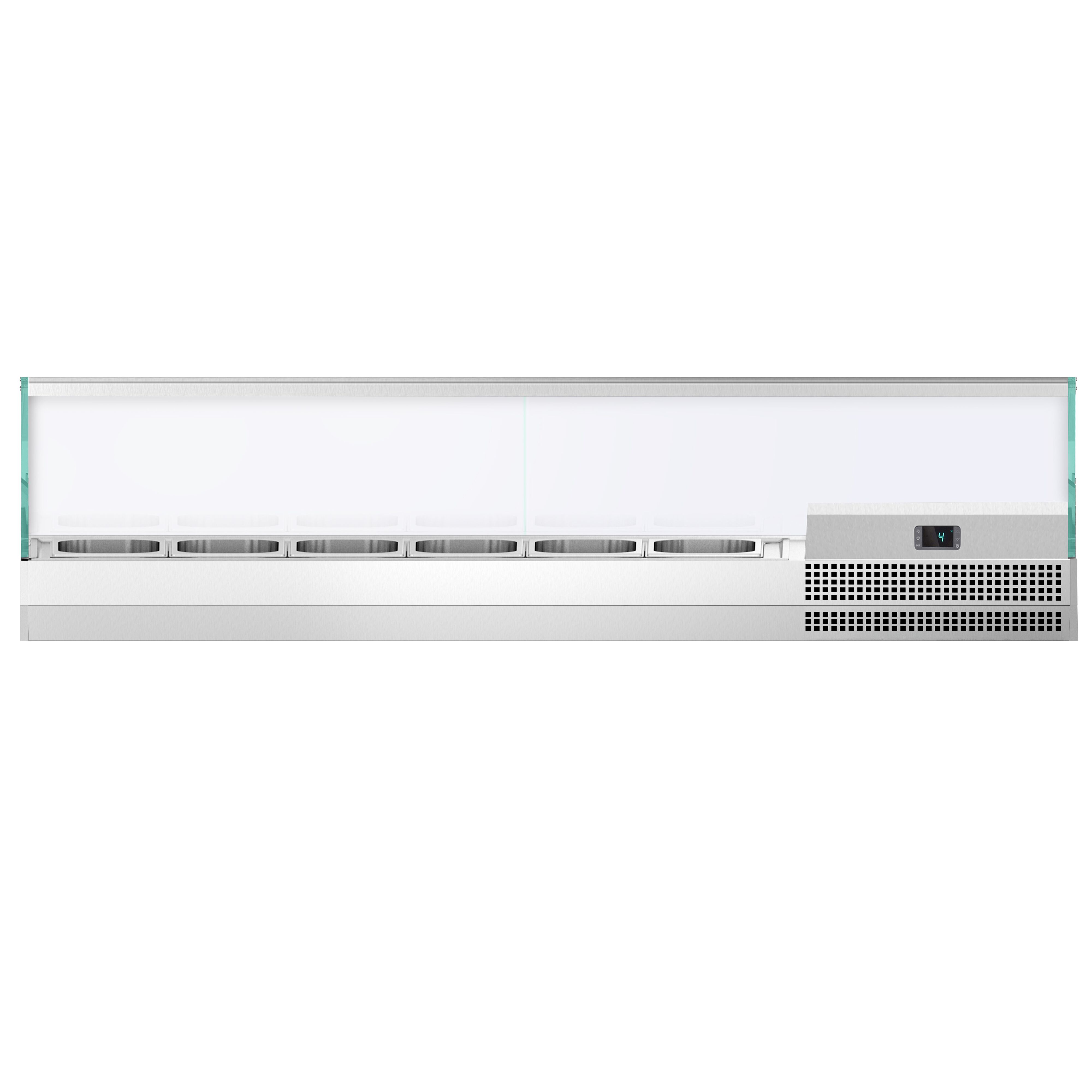 GN külmlett 1733 × 413 mm, 6 × GN 1/3