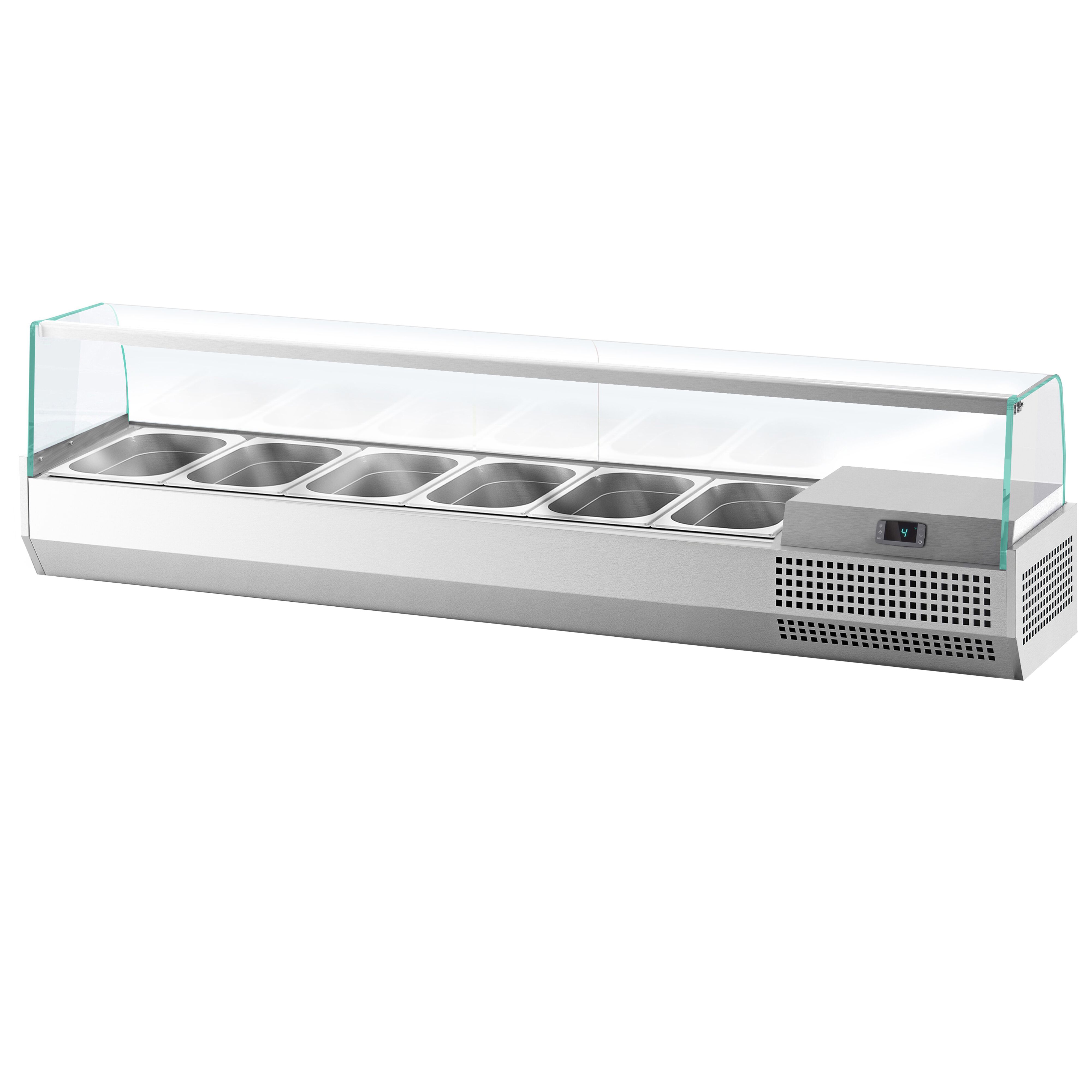 GN külmlett 1733 × 413 mm, 6 × GN 1/3