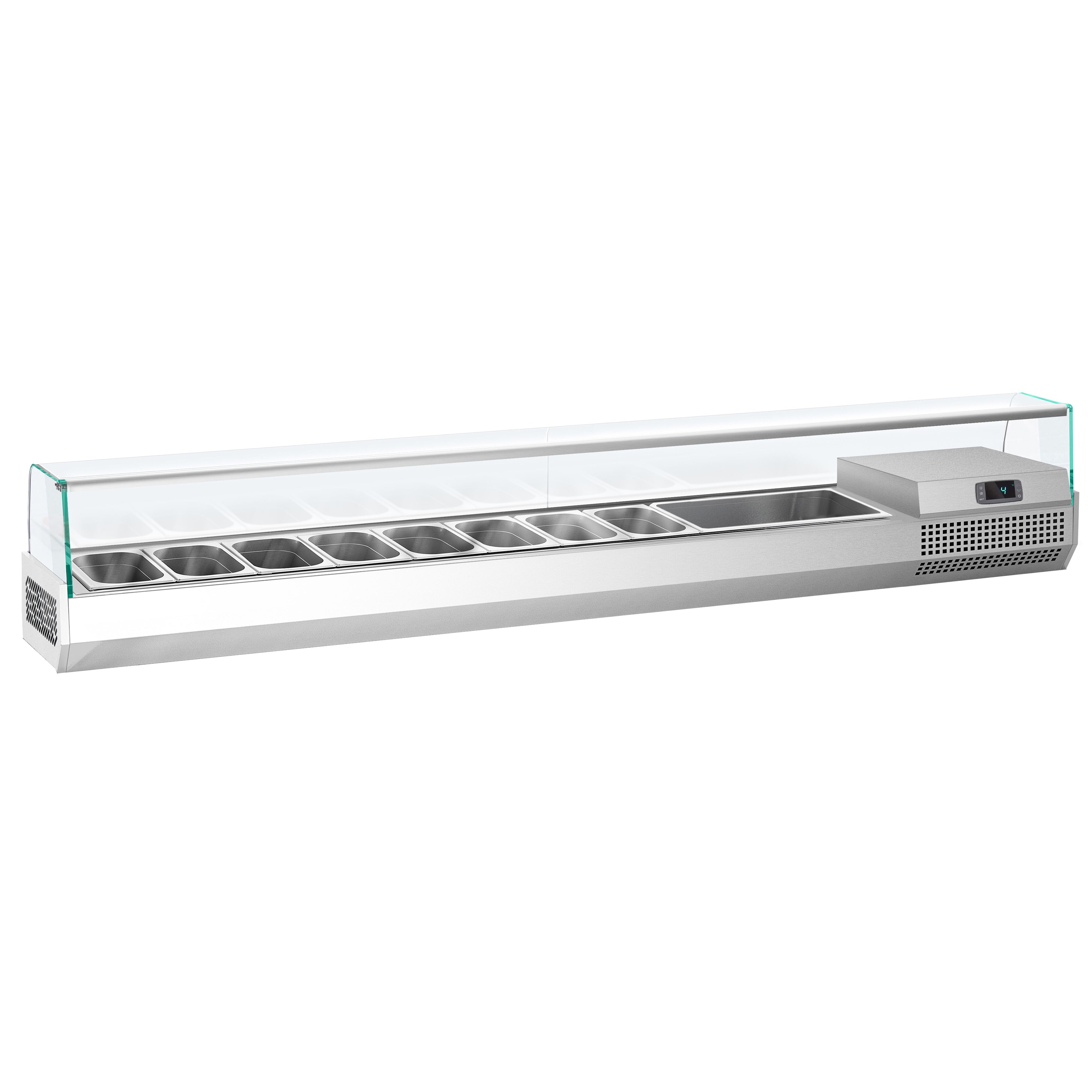 GN külmlett 2300 × 353 mm, 11 × GN 1/4