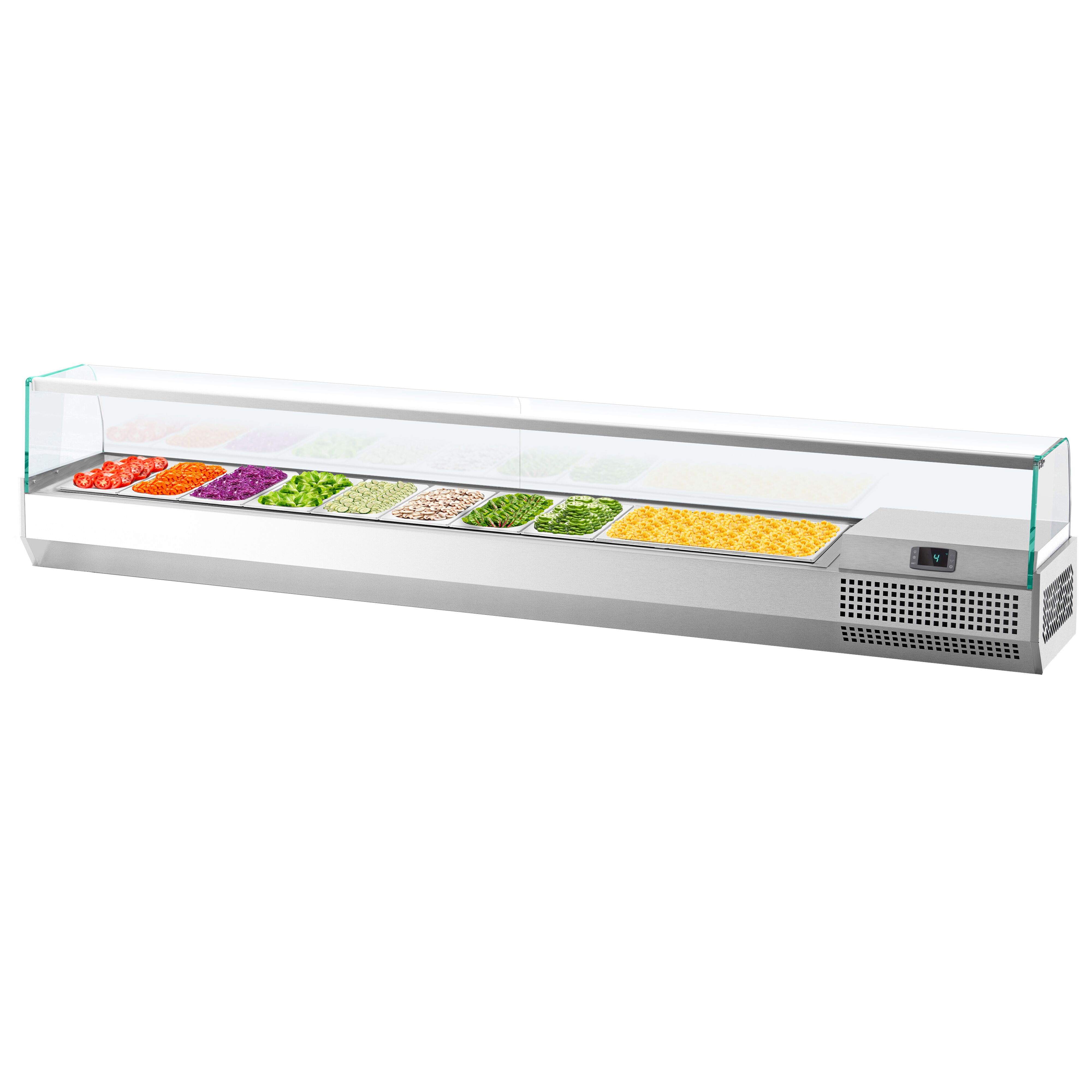 GN külmlett 2300 × 353 mm, 11 × GN 1/4