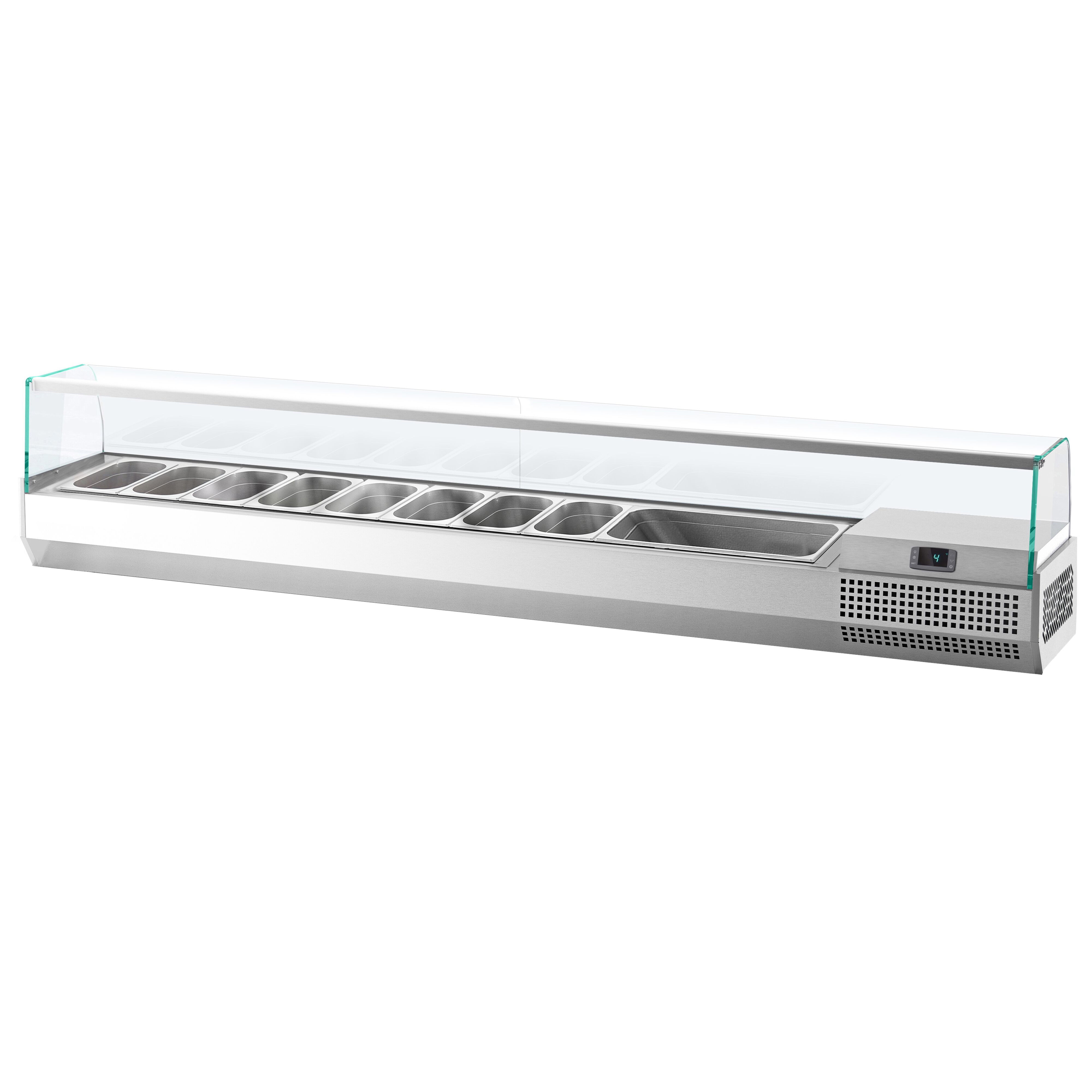 GN külmlett 2300 × 353 mm, 11 × GN 1/4