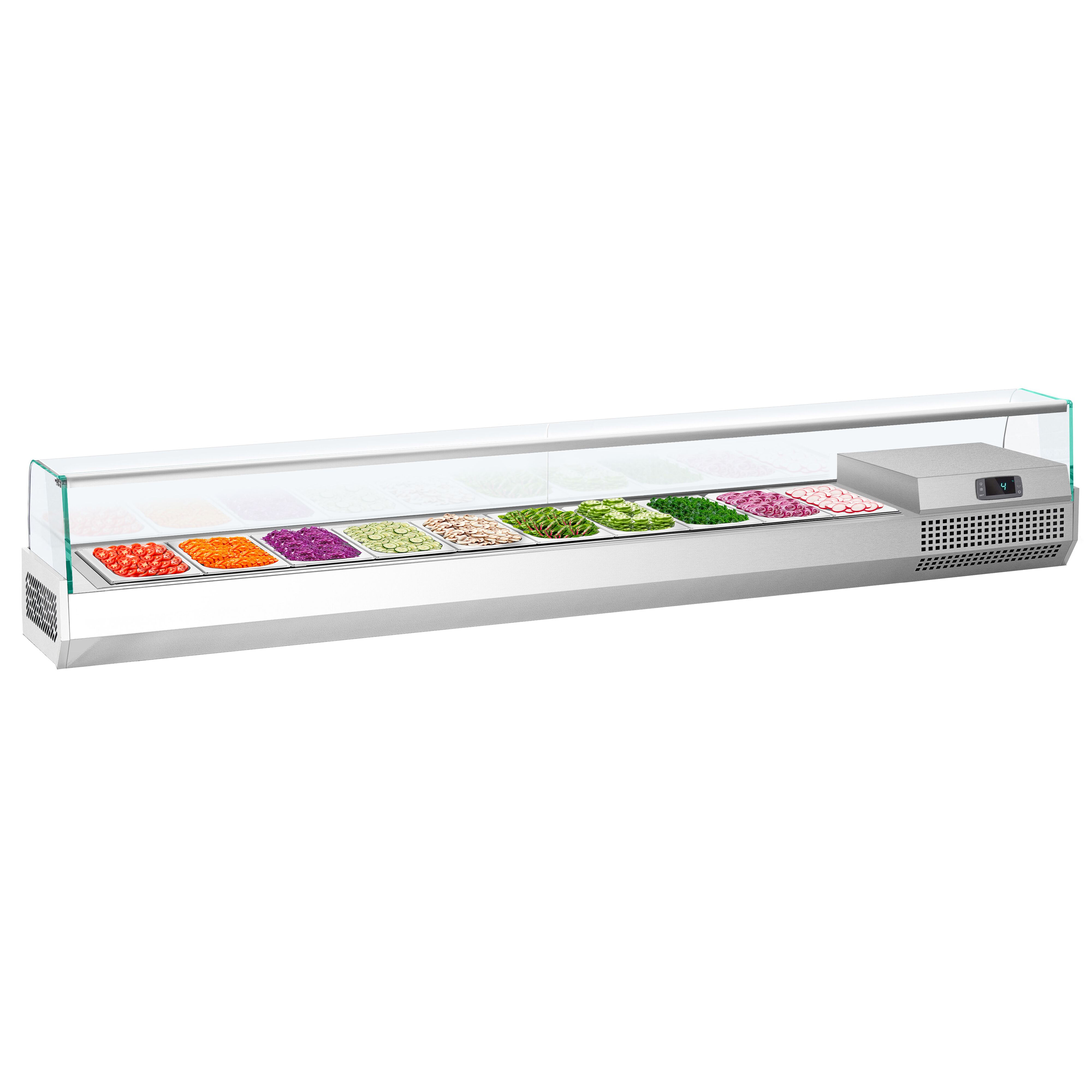 GN külmlett 2300 × 413 mm, 10 × GN 1/3