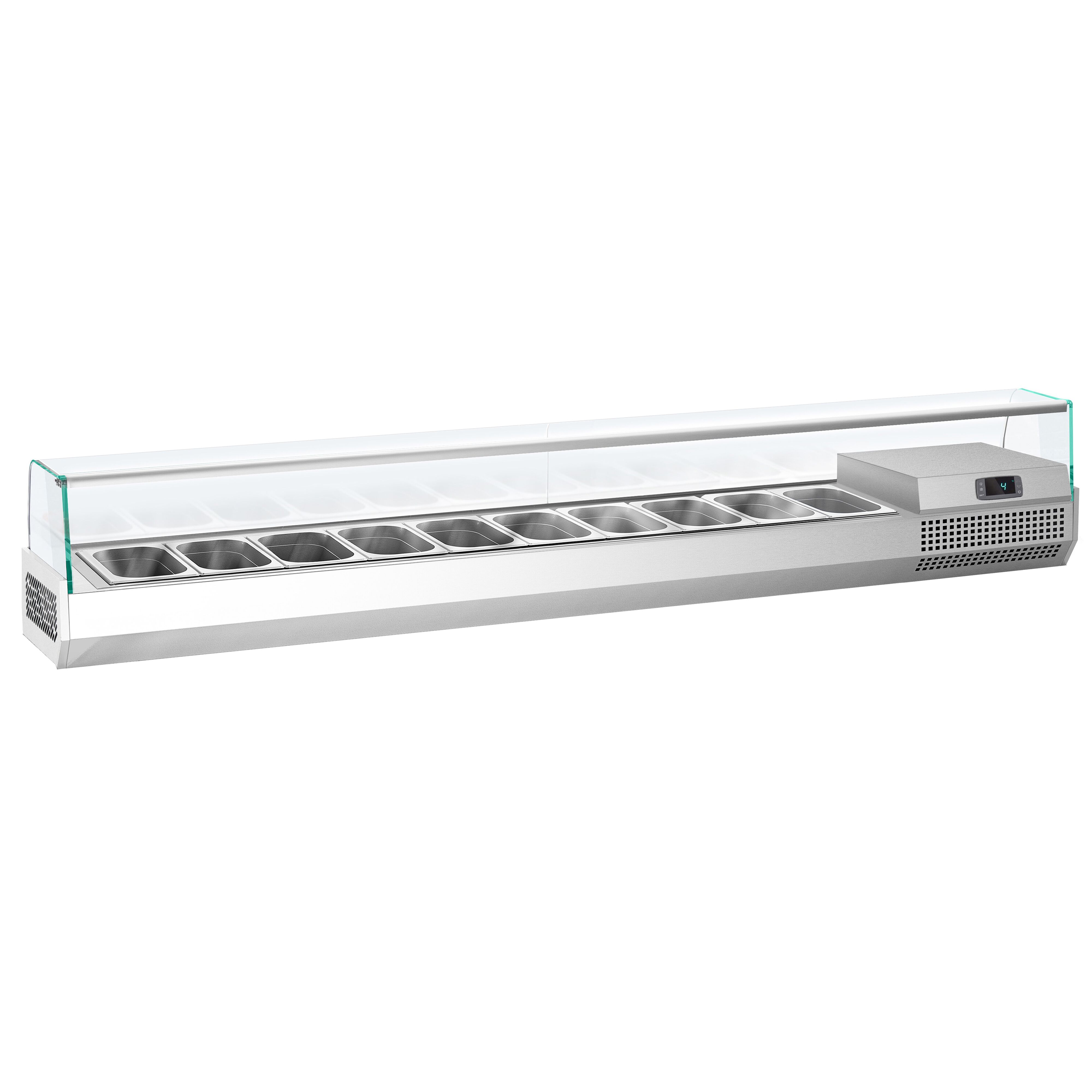 GN külmlett 2300 × 413 mm, 10 × GN 1/3