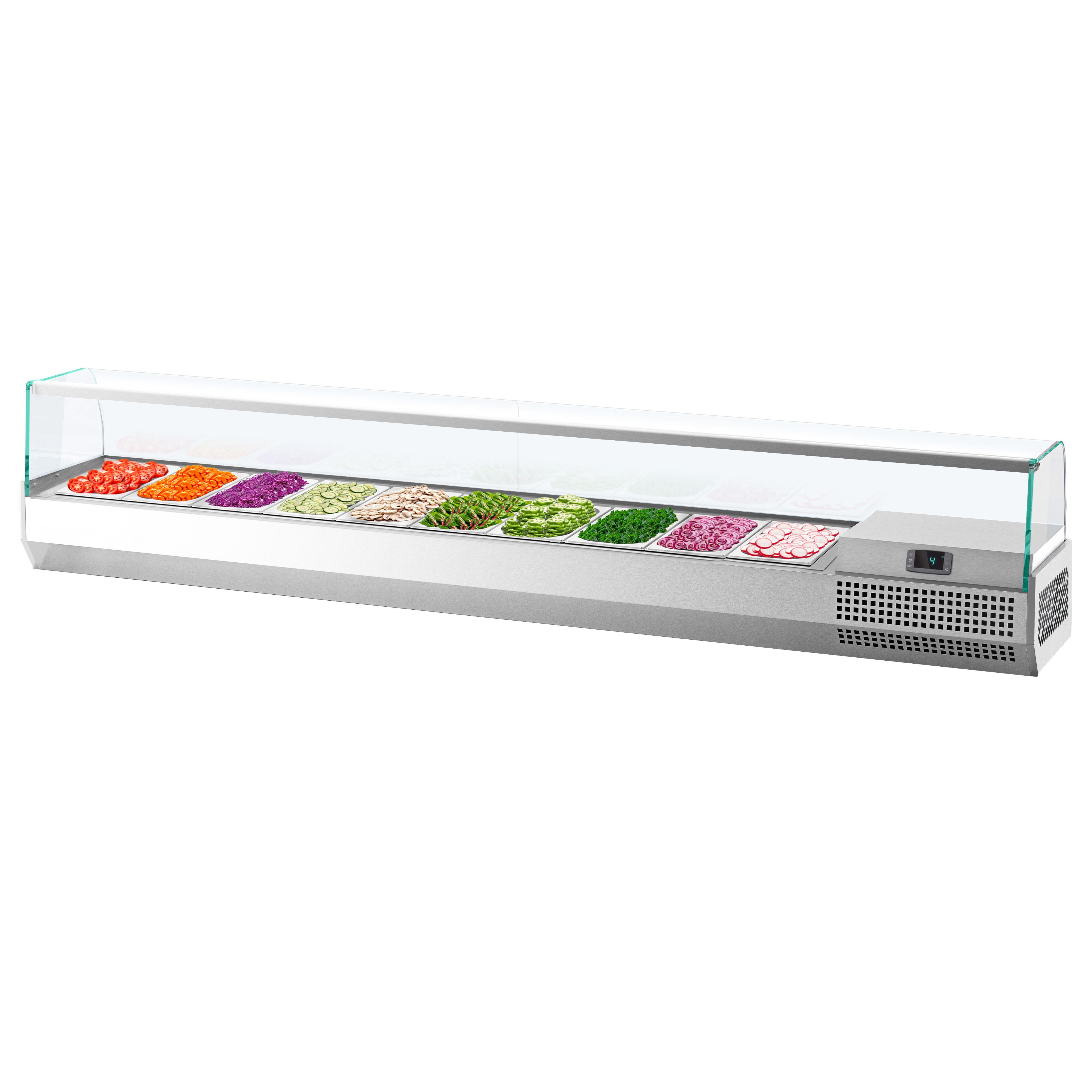 GN külmlett 2300 × 413 mm, 10 × GN 1/3