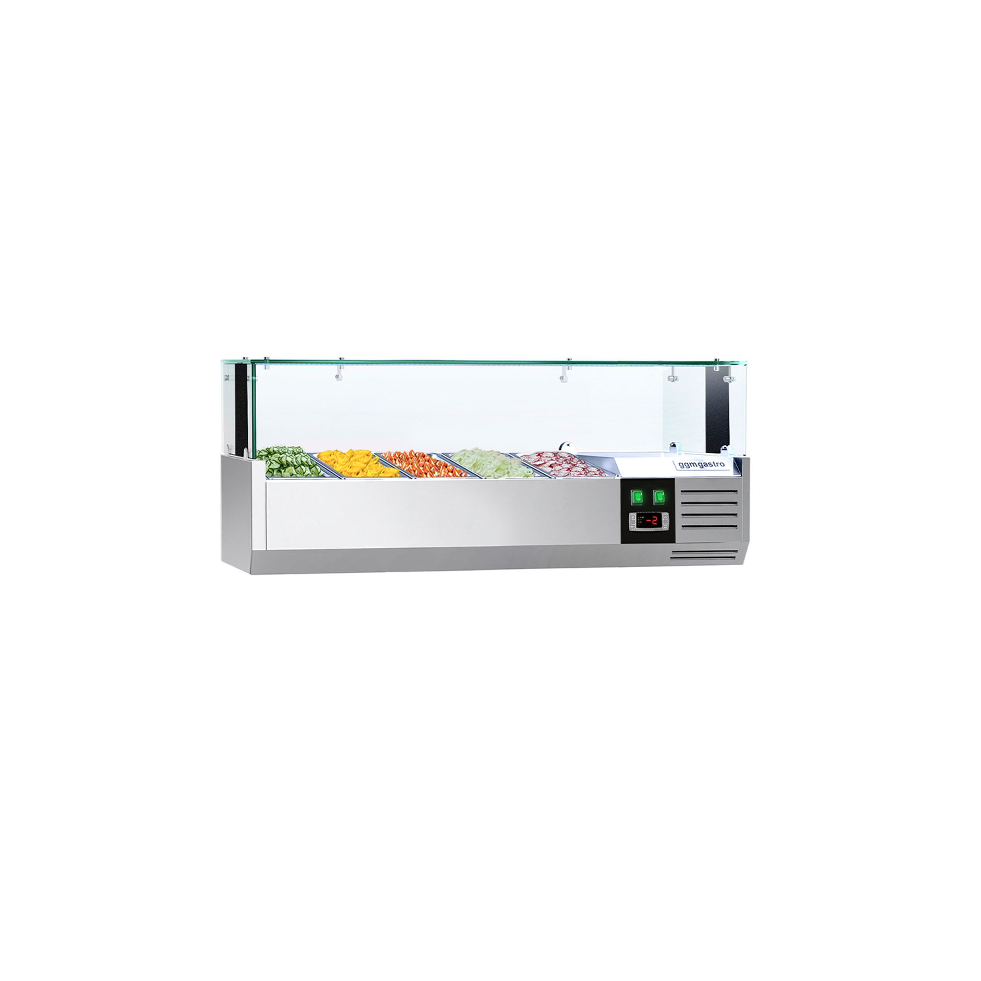 GN külmlett LED 1200 × 335 mm, 5 × GN 1/4